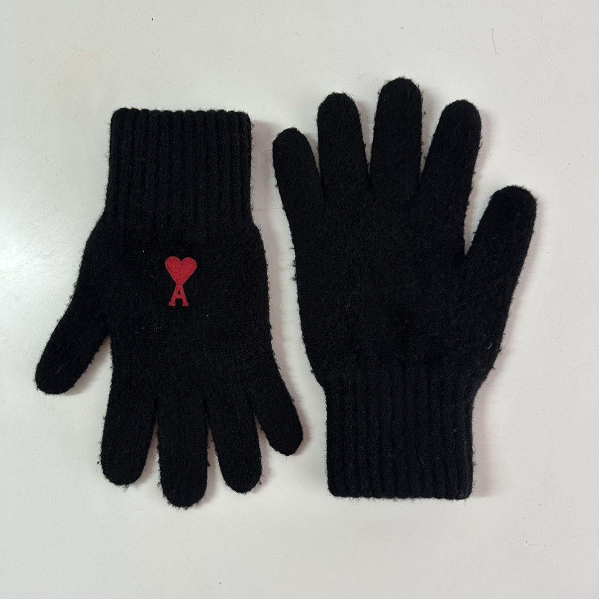 AMI Rare Ami Knit Gloves Size ONE SIZE - 4 Thumbnail