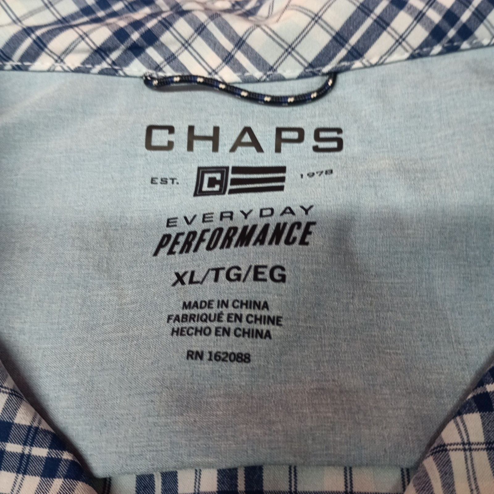Chaps Chaps Performance Woven Shirt Men's Size XL Sky Blue Stretch Size US XL / EU 56 / 4 - 4 Thumbnail