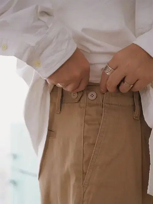 Japanese Brand 20SS Indigo Union Japan Khaki Red Line Relaxed Fit Pants Size US 32 / EU 48 - 2 Thumbnail