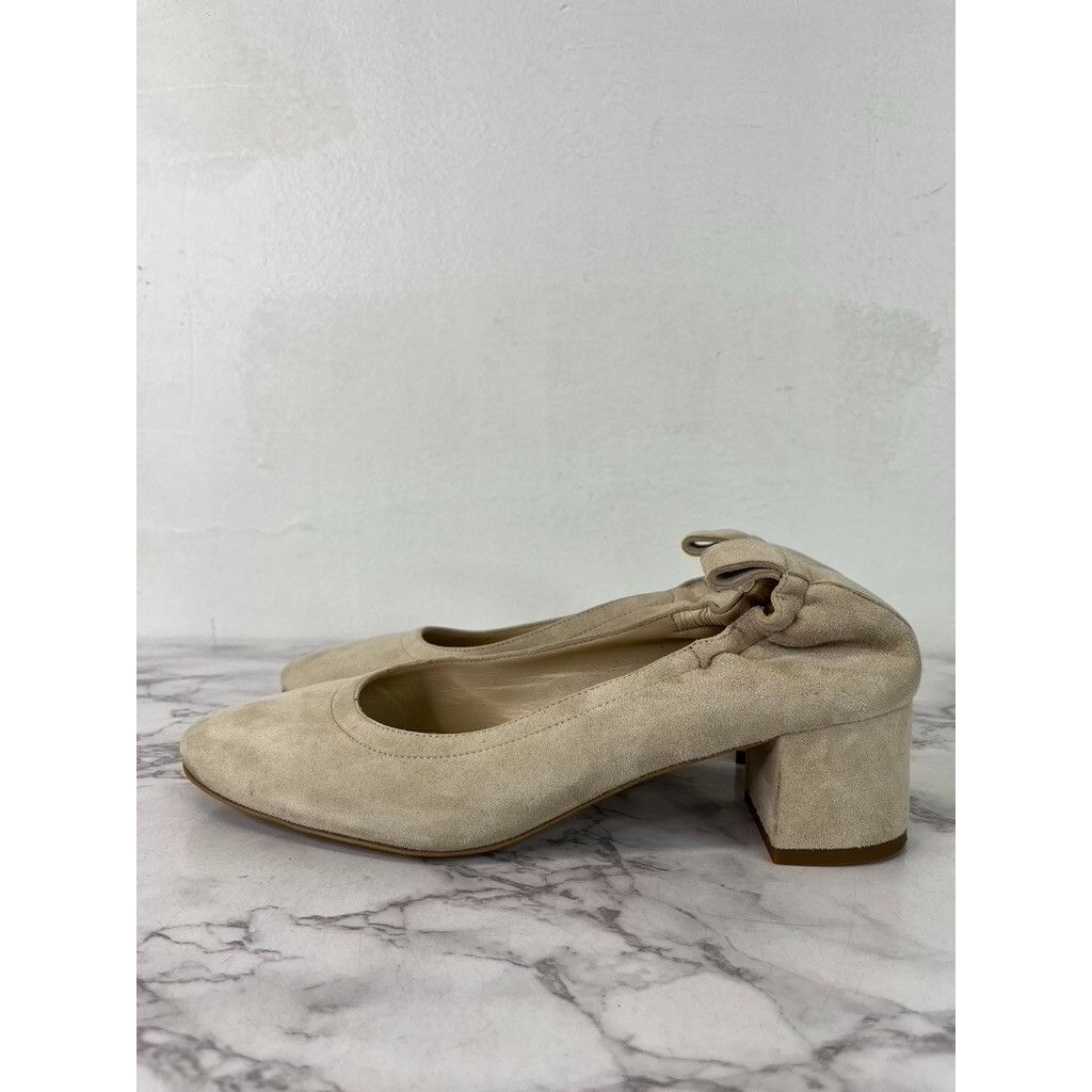 Everlane Everlane Women's Taupe Suede The Italian Leather Day Heel Sz Size US 7.5 / IT 37.5 - 5 Thumbnail