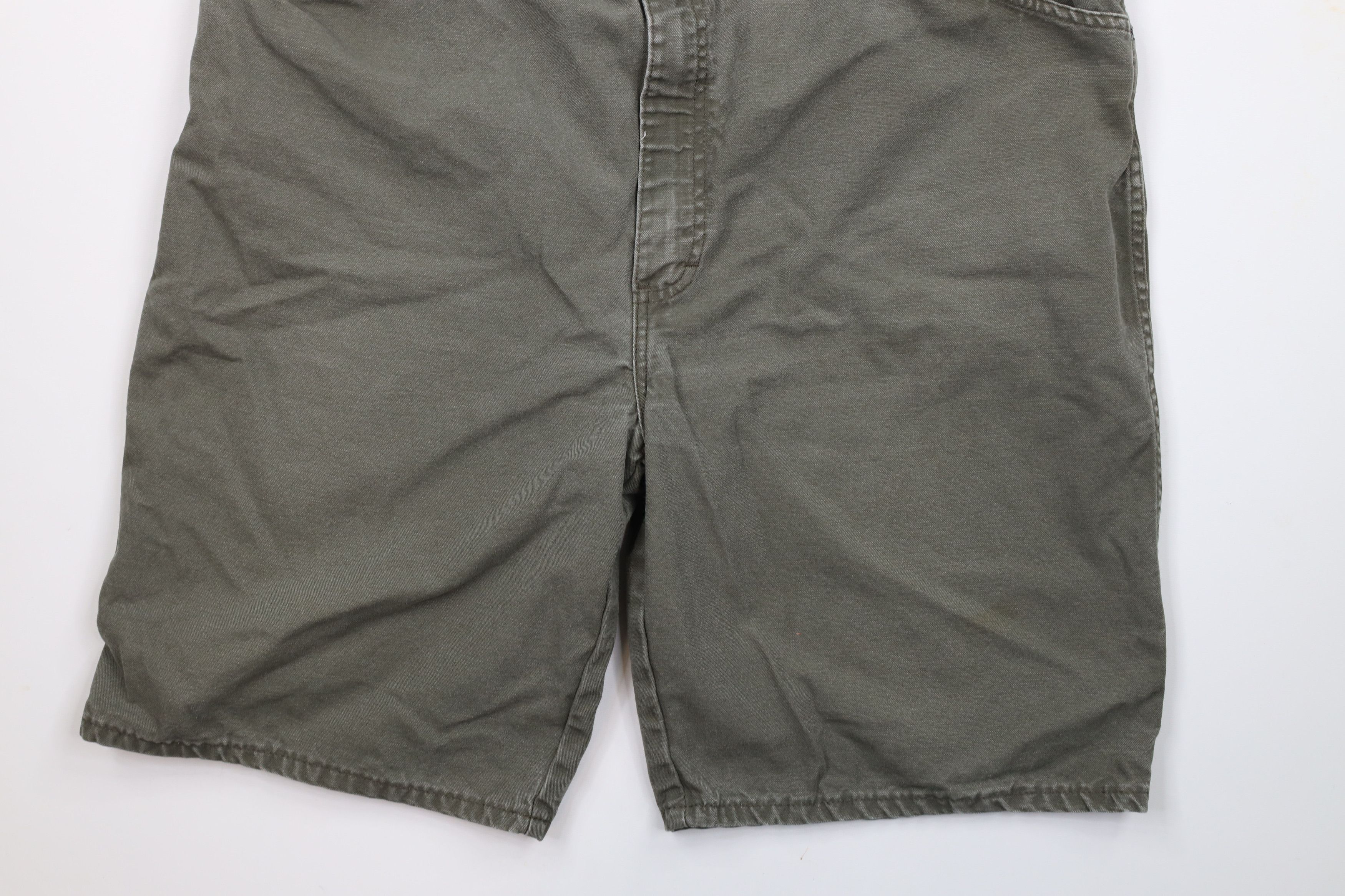 Dickies × Vintage Vintage Dickies Canvas Relaxed Fit Shorts Green Cotton Size US 40 / EU 56 - 4 Thumbnail