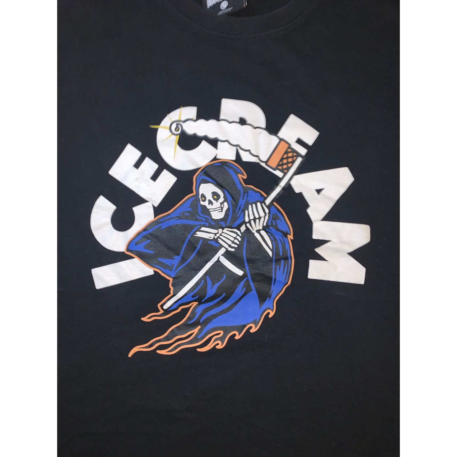 Icecream ICECREAM Skater Grim Reaper Graphic T Mens Black Y2K Large Size US L / EU 52-54 / 3 - 1 Thumbnail