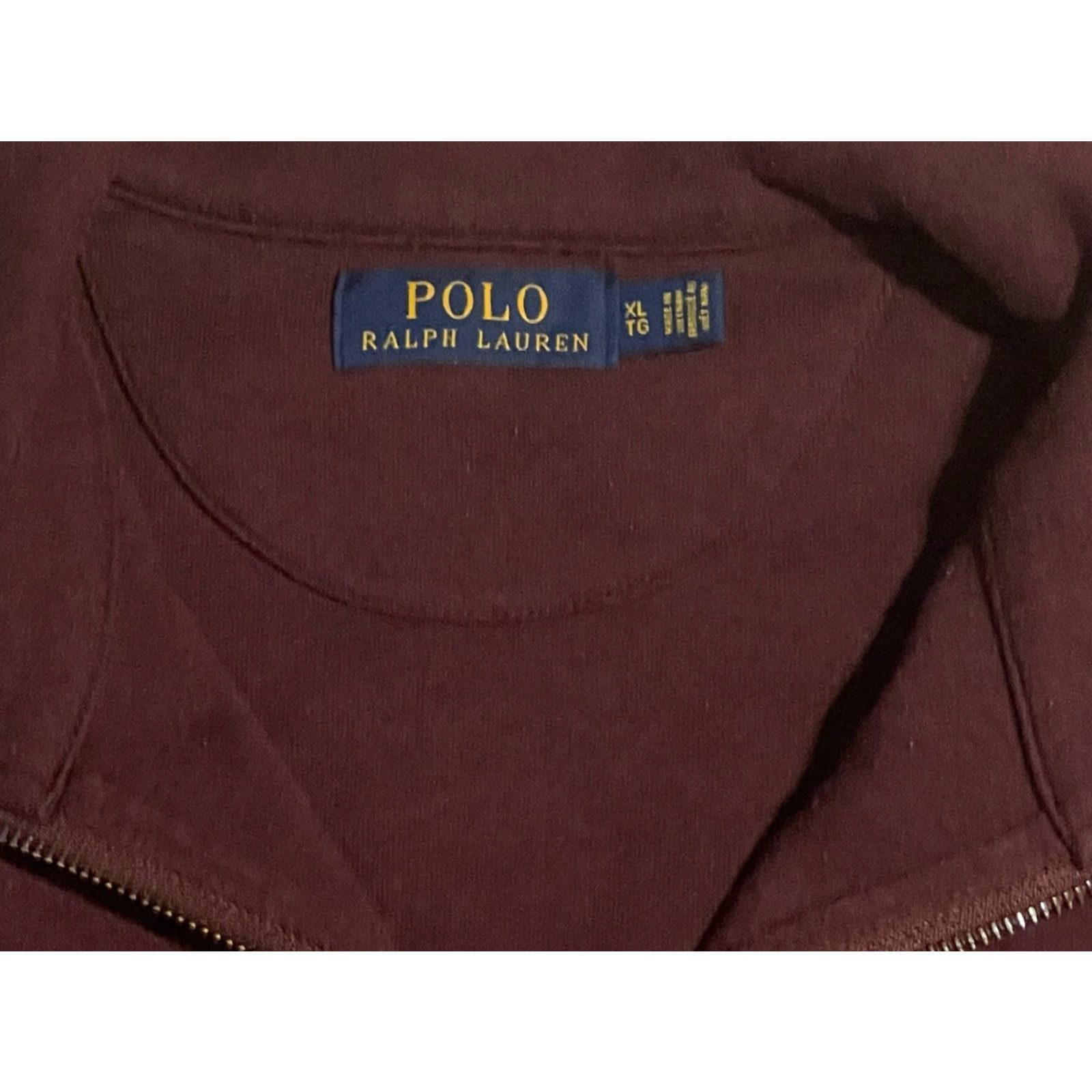 Polo Ralph Lauren Polo Ralph Lauren Sweater 1/4 Zip Men XL Plum Cotton Polyester Logo Long Sleeve Casual Winter Vintage No N/A Size US XL / EU 56 / 4 - 3 Thumbnail