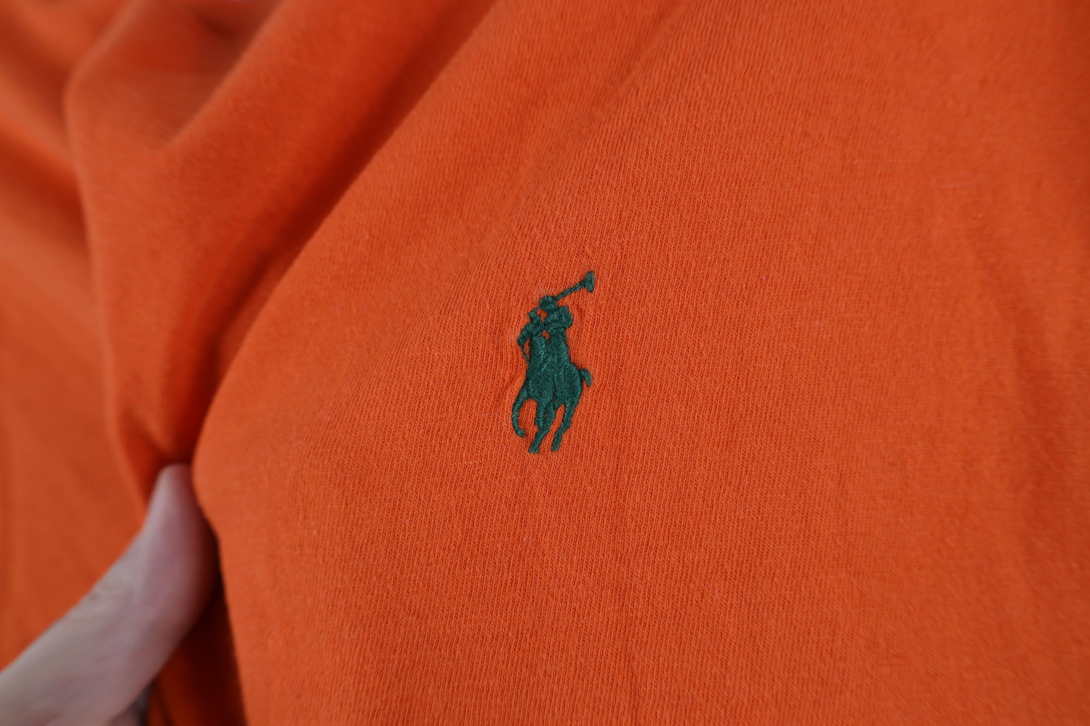 Ralph Lauren Vintage 90s Ralph Lauren Short Sleeve T-Shirt Orange Cotton Size US S / EU 44-46 / 1 - 5 Thumbnail