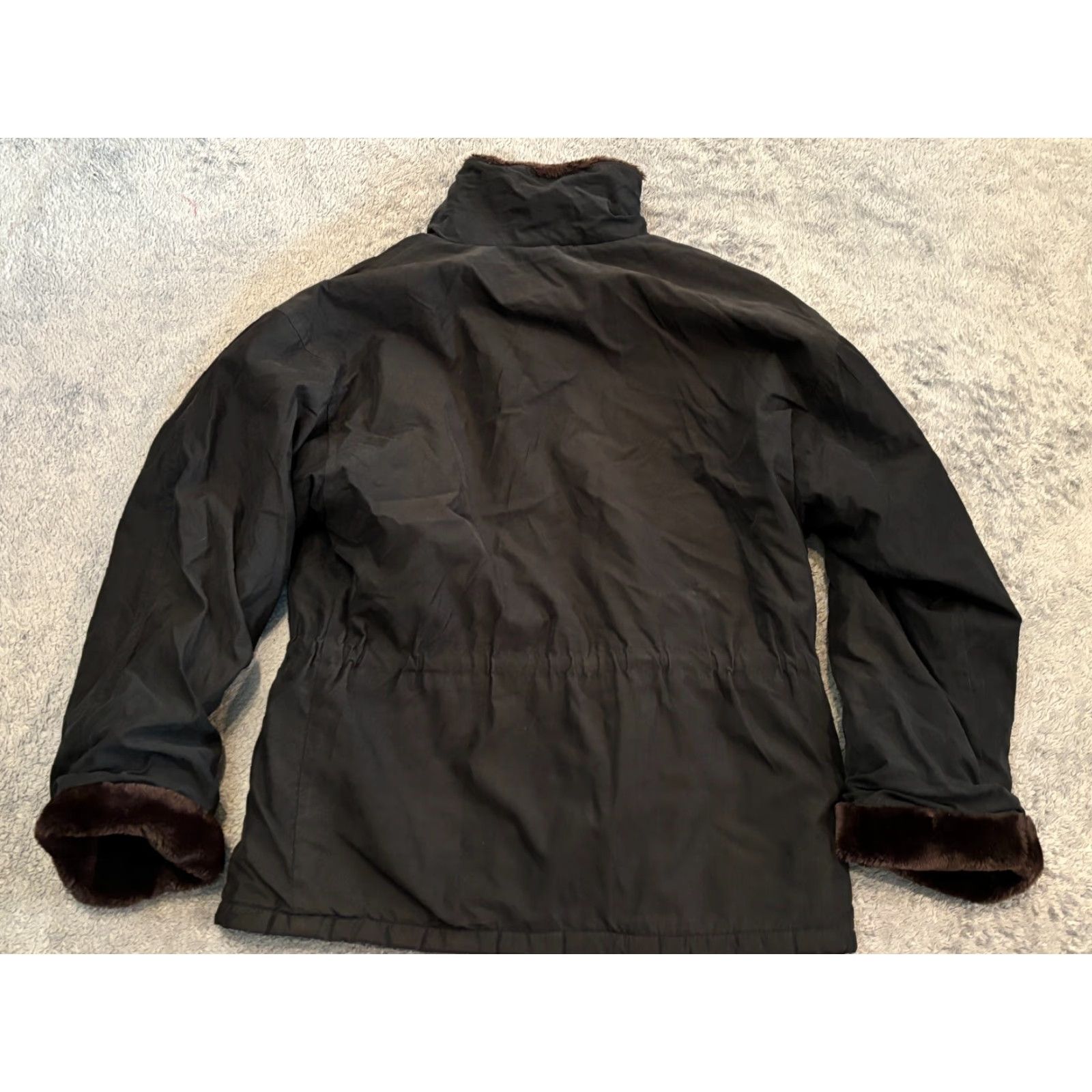 London Fog VINTAGE London Fog Jacket Womens M Regular Faux Fur Lined Parka Navy Blue Parka Women's M Blue London Fog Jacket Size M / US 6-8 / IT 42-44 - 5 Thumbnail