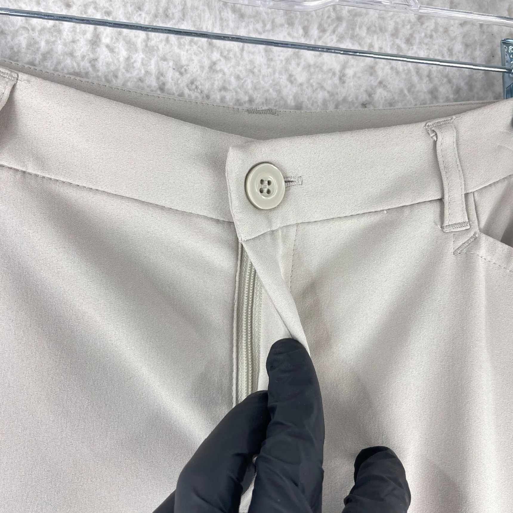 Vintage Christopher & Banks Ivory Straight Leg Dress Pants Womens Size 10 Mid-Rise Regular Fit Pants Topline: City, Preppy Size 32" / US 10 / IT 46 - 5 Thumbnail