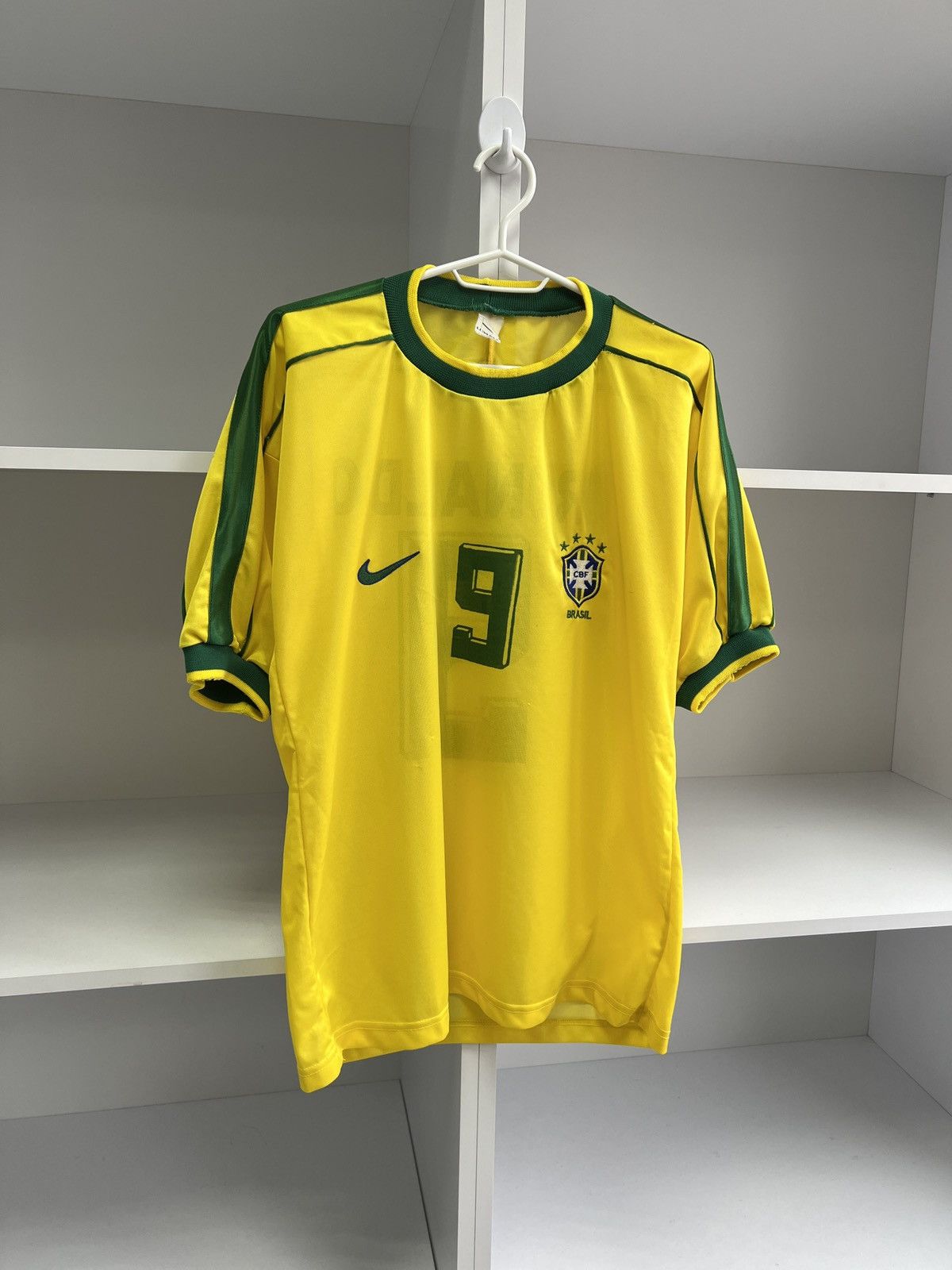 Penalty × Vintage Vintage Brazil Ronaldo football jersey Size US M / EU 48-50 / 2 - 6 Thumbnail