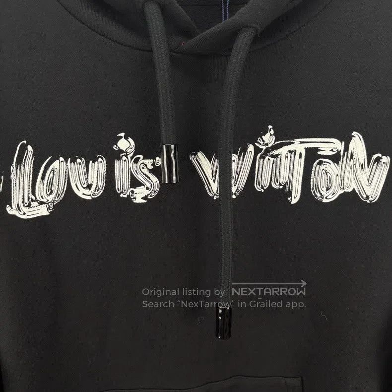 Louis Vuitton Louis Vuitton Black hooded sweatshirt Size US XL / EU 56 / 4 - 5 Thumbnail