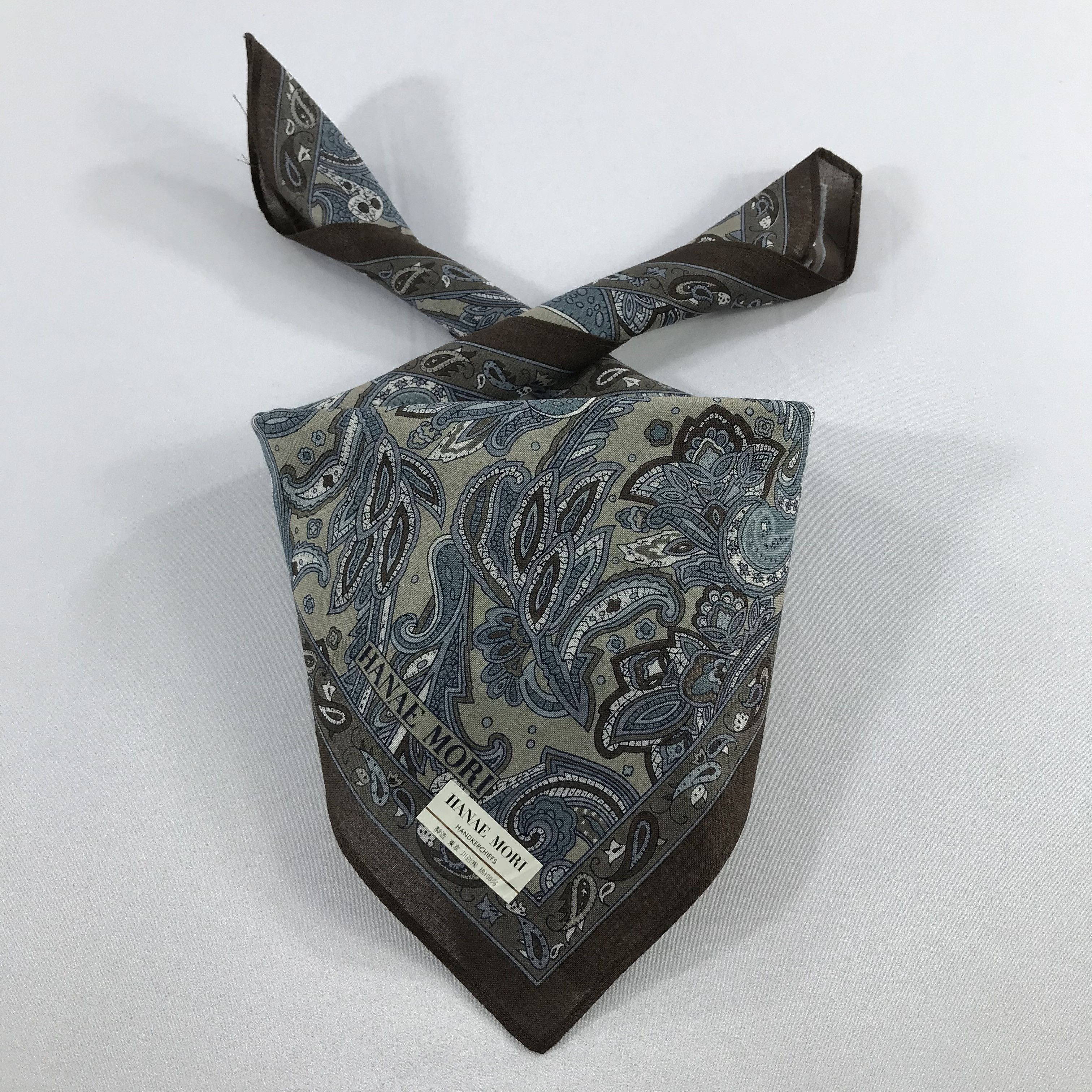 Hanae Mori × Vintage Hanae Mori Bandana / Handkerchief / Neckerchief - S2133 Size ONE SIZE - 3 Thumbnail
