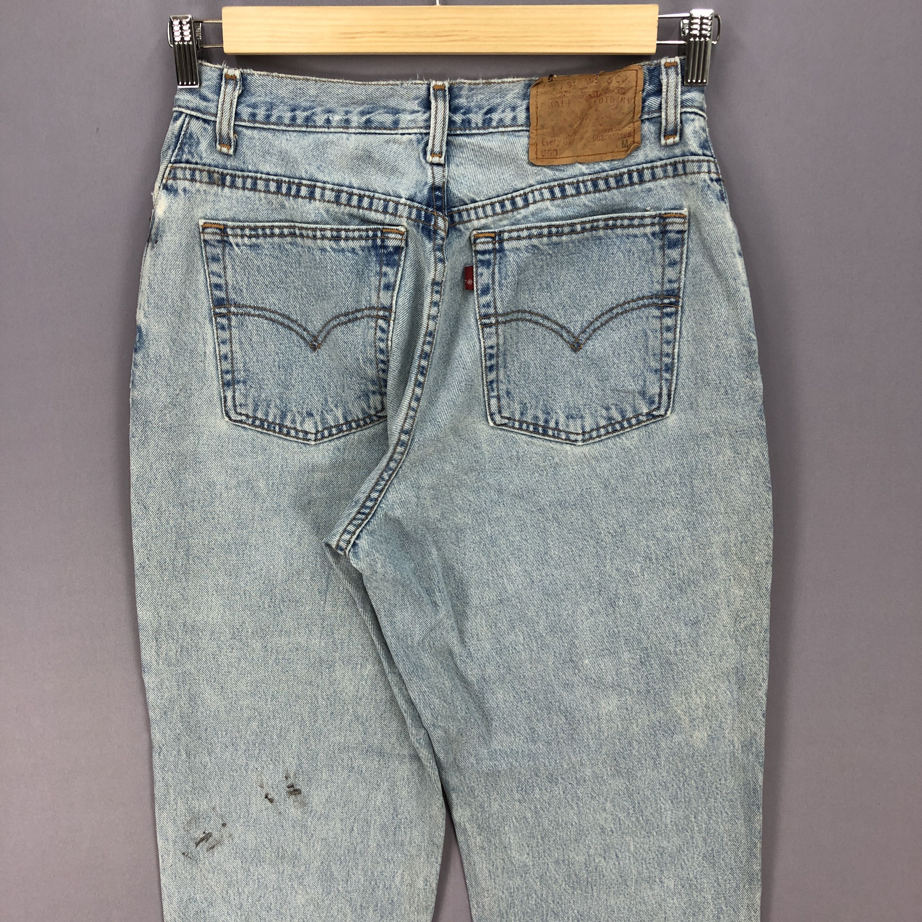 Levi's Vintage Levis 550 Light Wash Jeans Levi's Sun Faded Denim Size US 30 / EU 46 - 4 Thumbnail