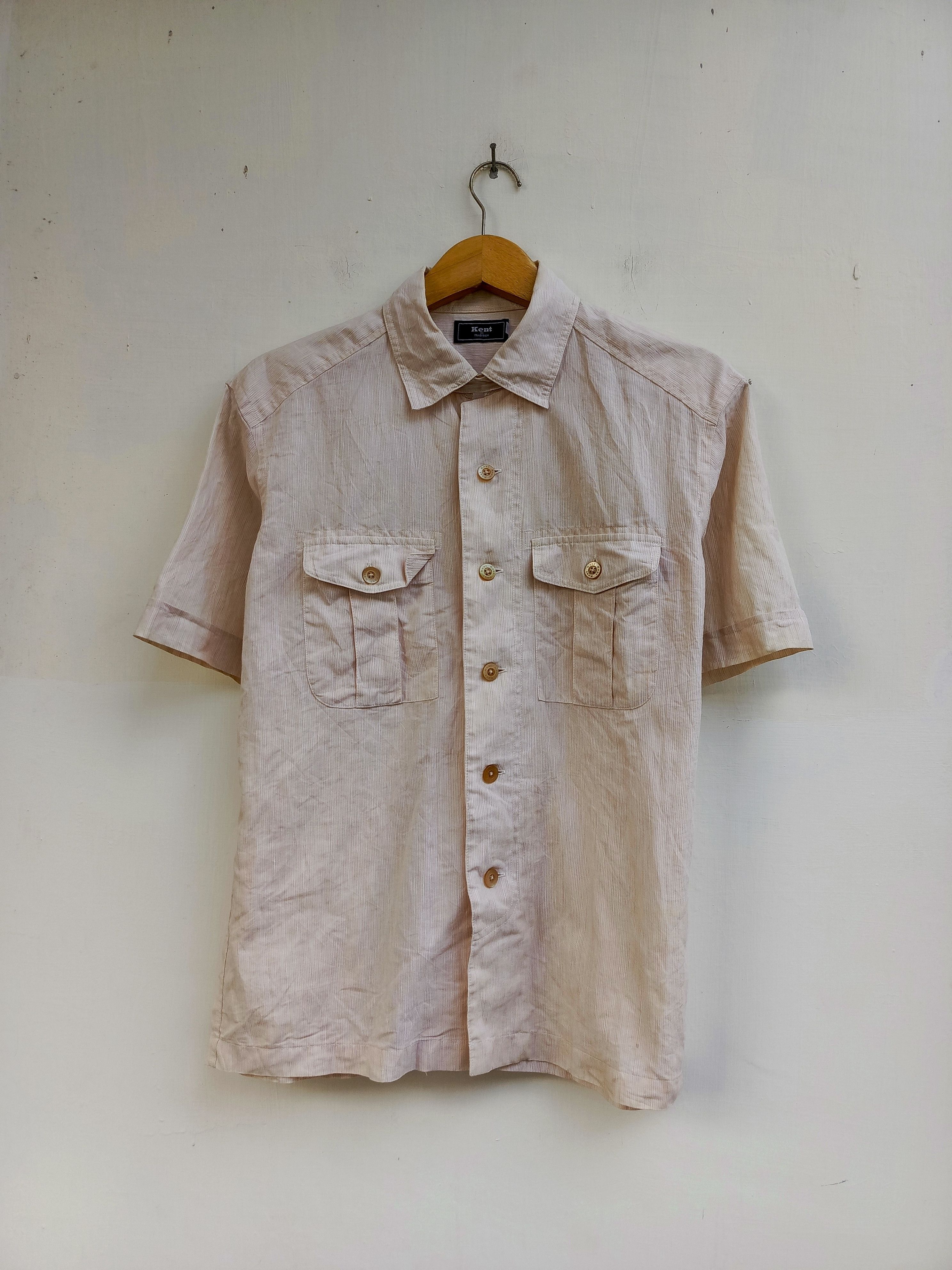 Japanese Brand Kent in Tradition Short Sleeve Shirt – Lightweight Casual Size US M / EU 48-50 / 2 - 1 Thumbnail