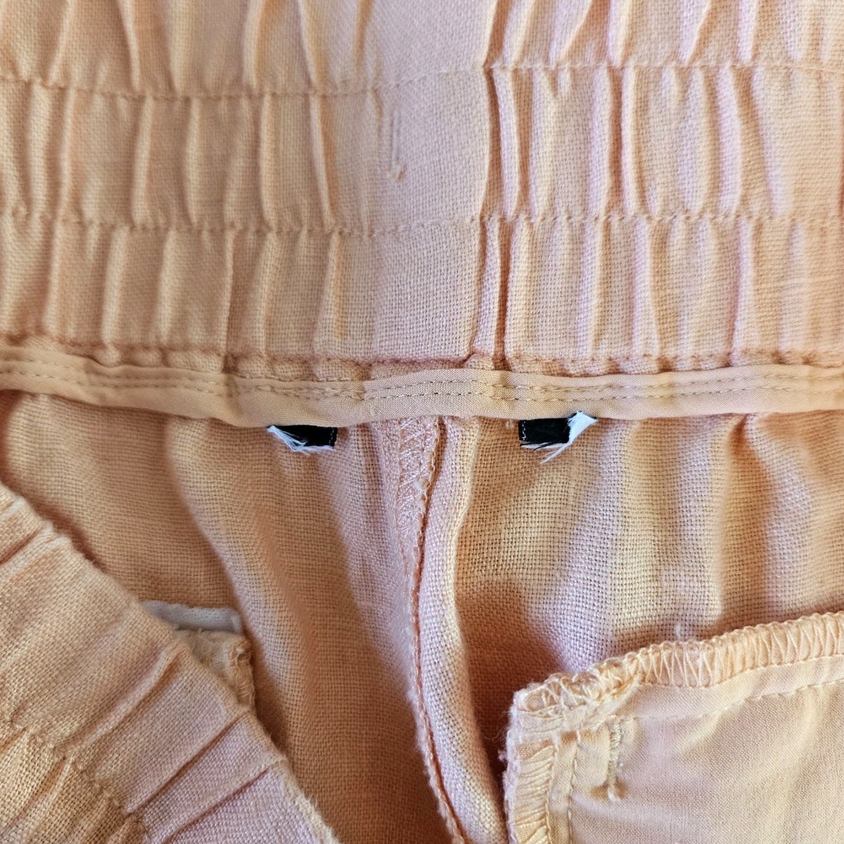 Athleta Athleta Womens Cabo Linen Jogger Sz 12 Orange High Rise Zip Pockets Shirt Pants Womens Size 34" / US 12 / IT 48 - 6 Thumbnail