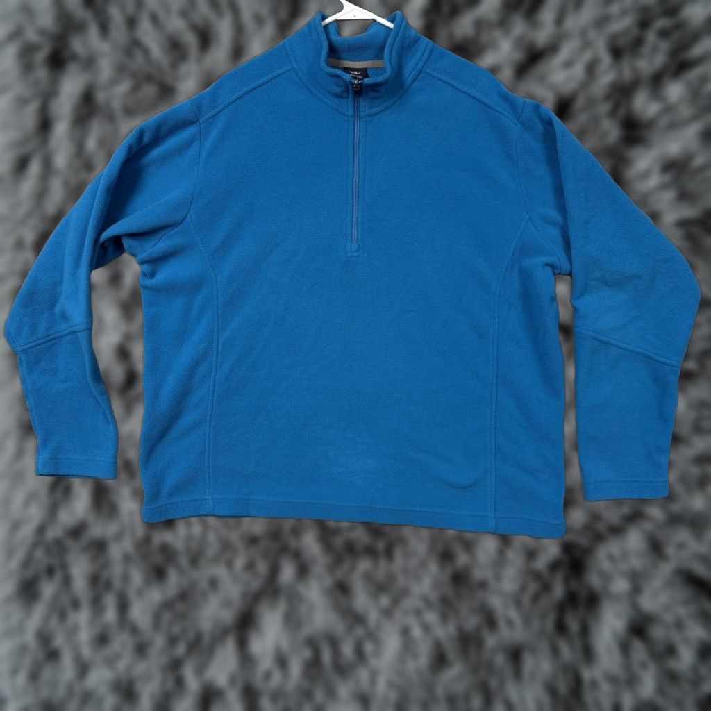 Lands' End Lands' End Pullover XL Blue Polartec Fleece Quarter Zip Outdoor Hiking Gorpcore Men XL Blue Pullover 1/4 Zip Raglan Mock Neck Zip Casual"} Size US XL / EU 56 / 4 - 1 Thumbnail