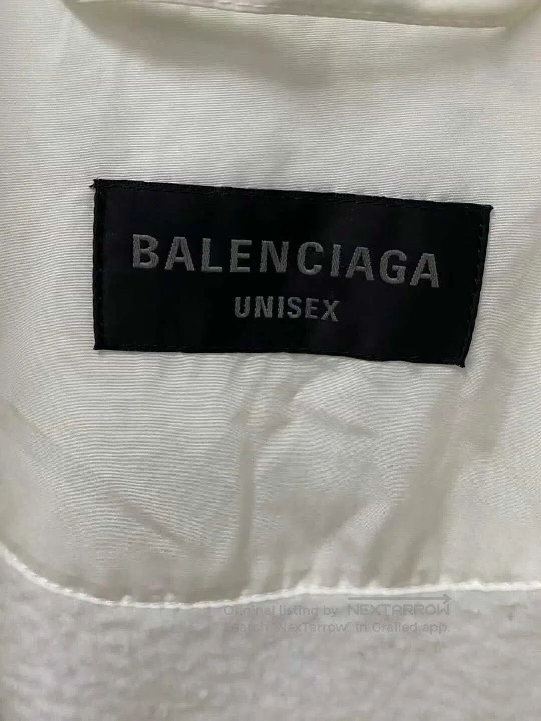 Balenciaga Balenciaga White Embroidered Logo Fleece Jacket. Size XS / US 0-2 / IT 36-38 - 5 Thumbnail