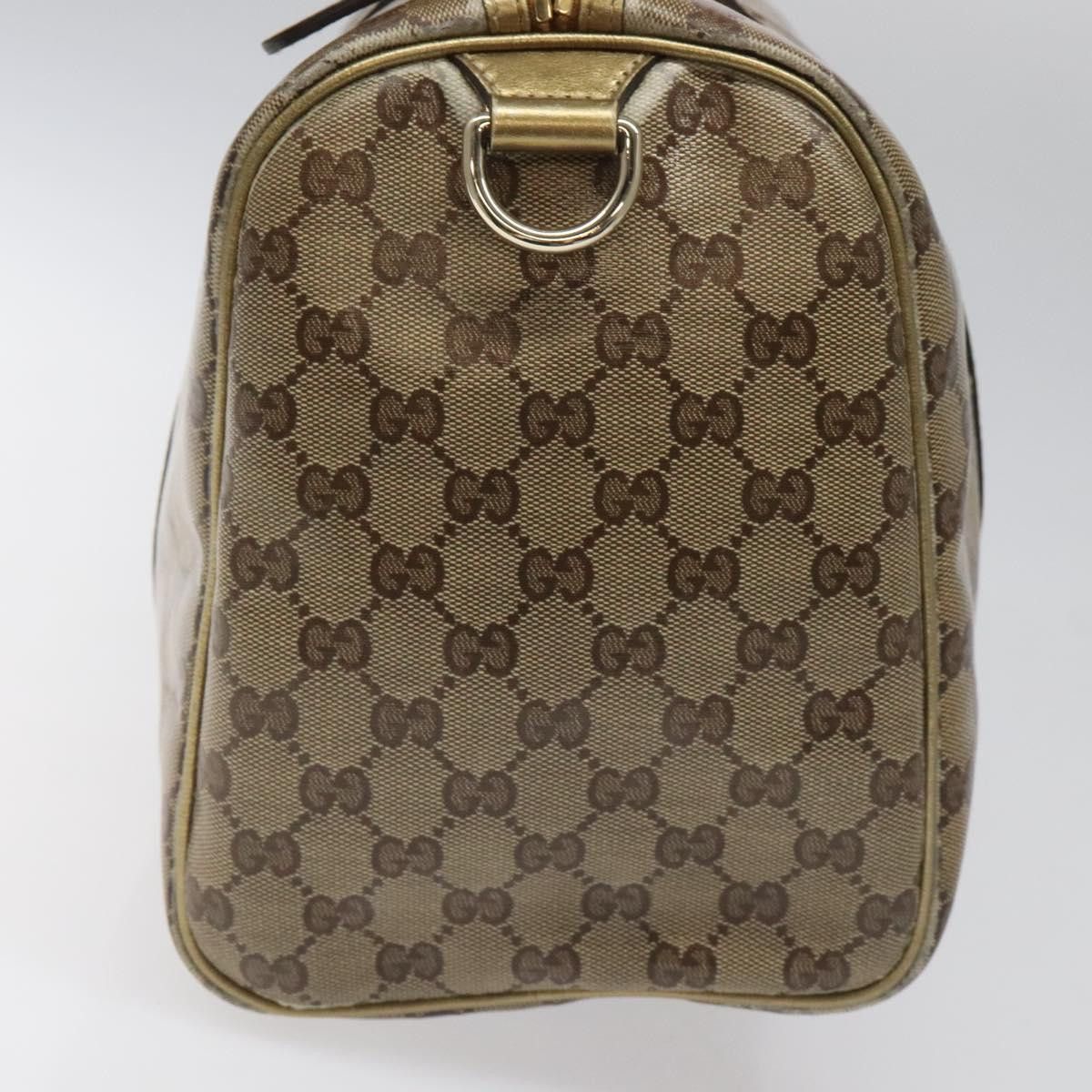 Gucci GUCCI GG Crystal Boston Bag Beige Size ONE SIZE - 4 Thumbnail