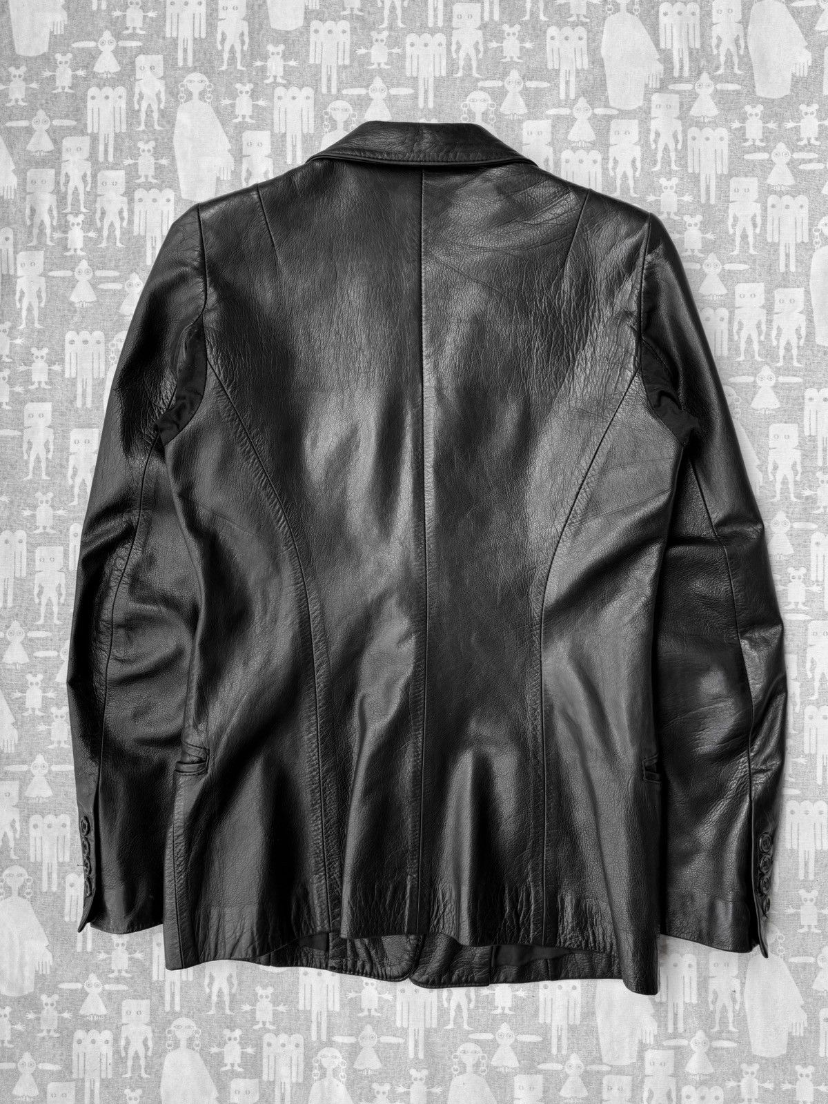 Ann Demeulemeester Ann Demeulemeester AW98 Leather Blazer Size S / US 4 / IT 40 - 7 Thumbnail