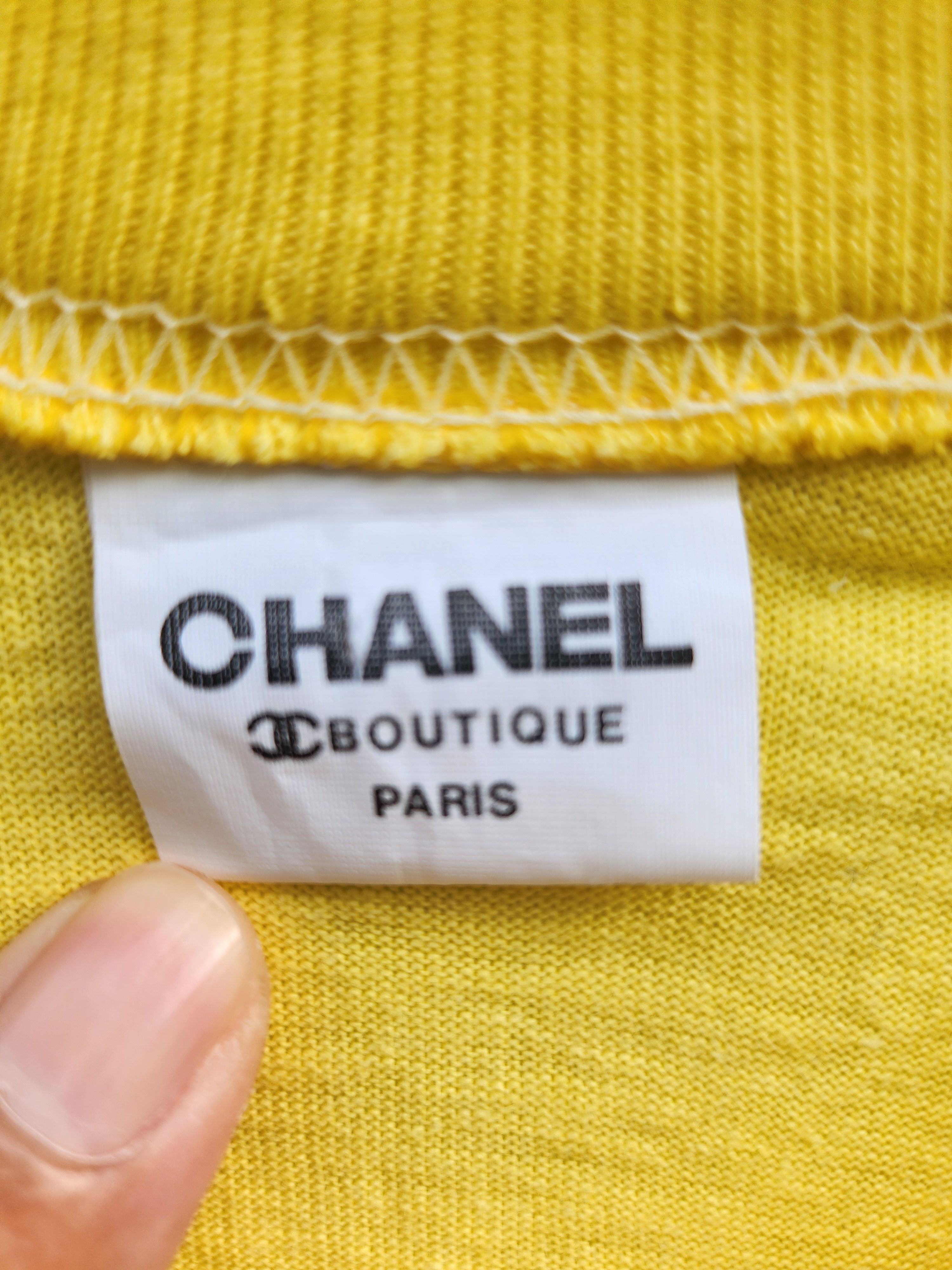 Vintage 💥CHANEL BOUTIQUE Souvenir T-Shirts Size US L / EU 52-54 / 3 - 4 Thumbnail