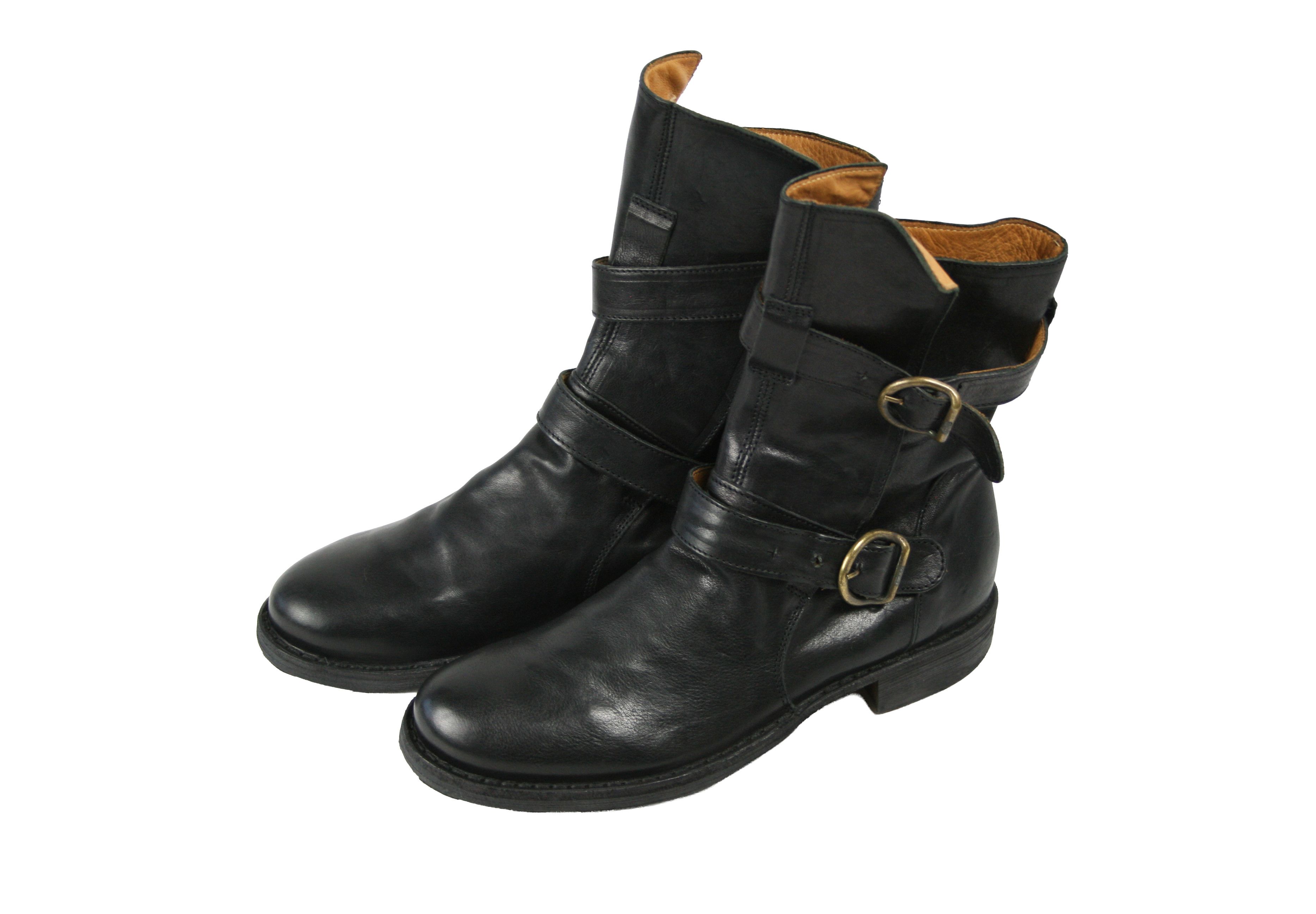 Fiorentini + Baker Eternity 713 Biker Double Buckles Boots Size US 9 / IT 39 - 3 Thumbnail