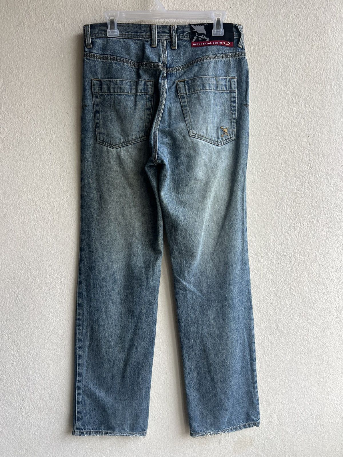 Oakley Vintage Oakley Industrial Denim Distressed Mud Jeans Size US 30 / EU 46 - 2 Thumbnail