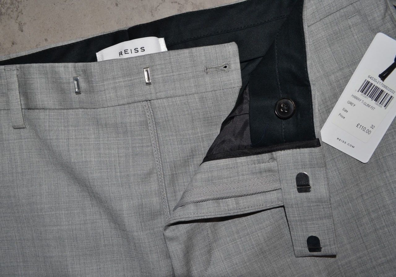 Reiss Reiss Harry Wool Blend Blazer Trousers Classic Suit 40R 32R Size 40R - 18 Thumbnail