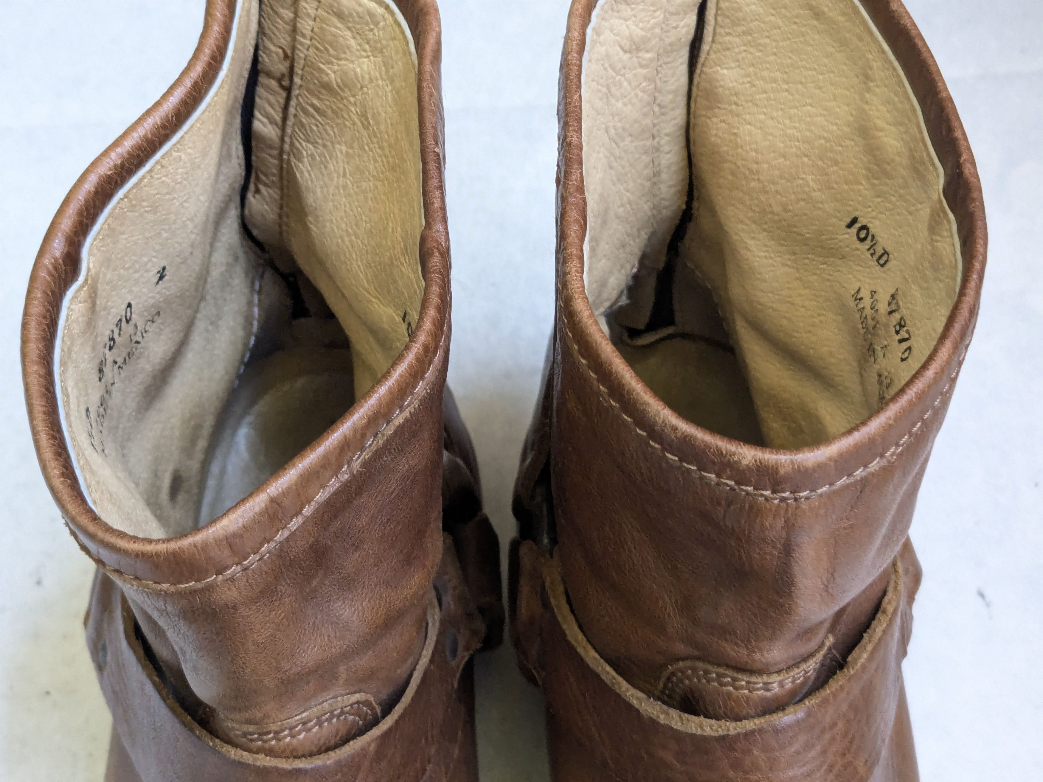 Frye Frye Harness Boots Brown Leather 10.5 D Buckle Size US 10.5 / EU 43-44 - 7 Thumbnail