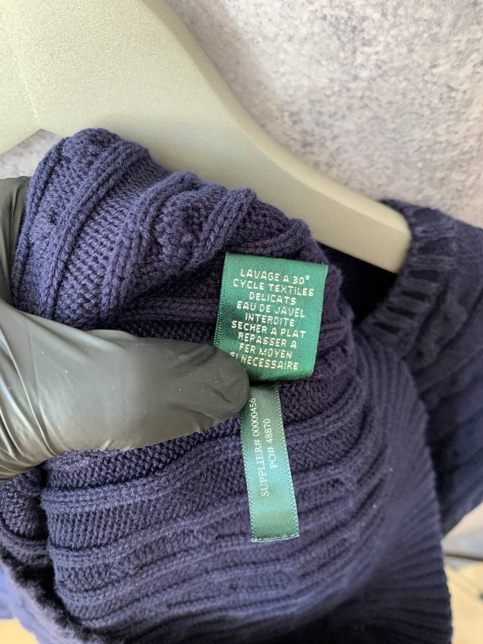 Lauren Ralph Lauren Lauren Ralph Lauren Green Label Cable Knit V-Neck Sweater Size M / US 6-8 / IT 42-44 - 11 Thumbnail