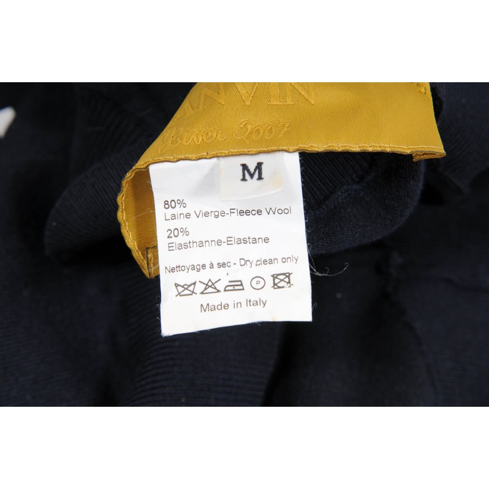 Lanvin 2000's Hiver Long Skirt Medium Navy Blue Size 28" / US 6 / IT 42 - 8 Thumbnail