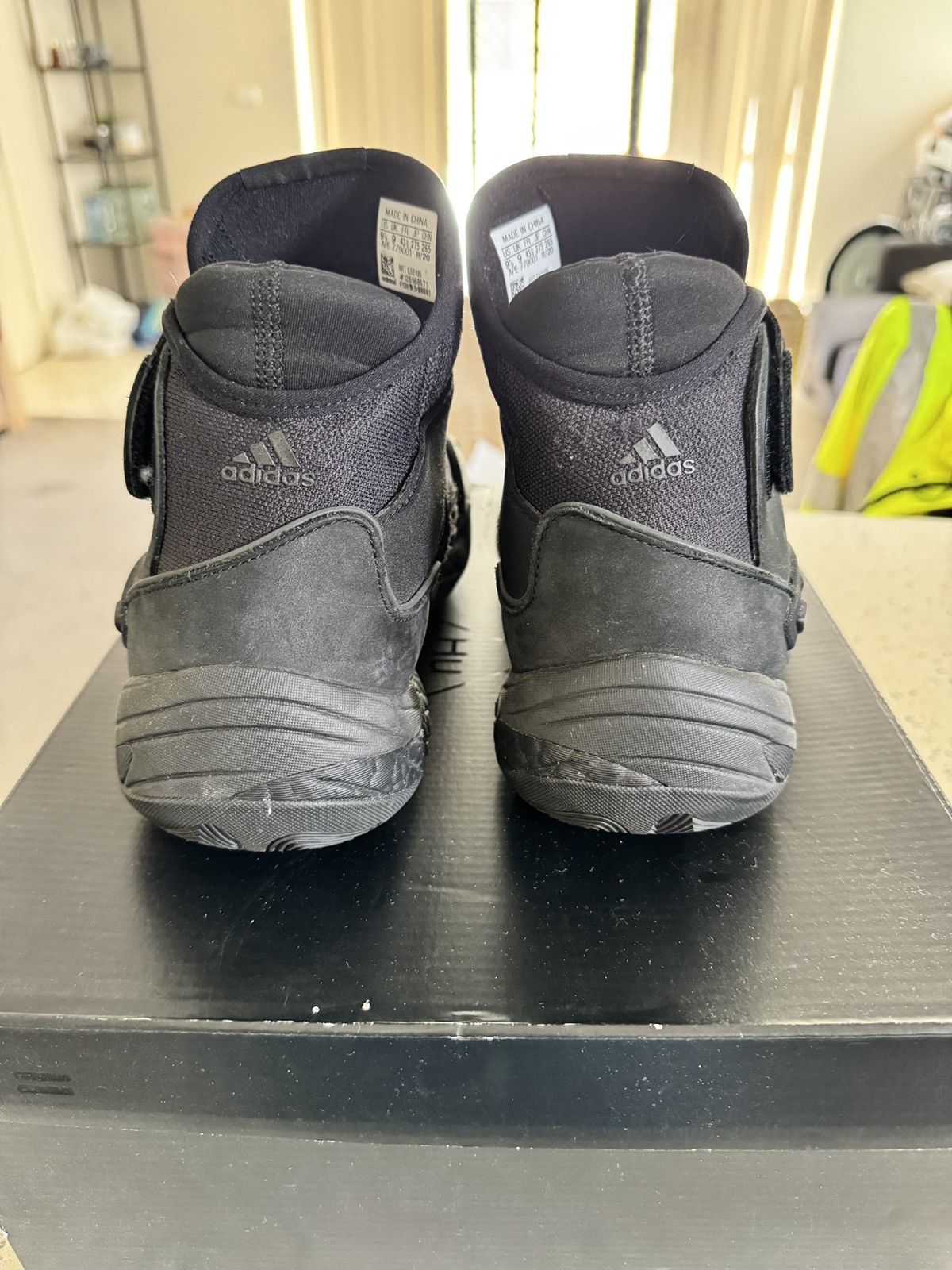 Adidas × Pharrell BYW 0 To 60 'Triple Black High Top Sneaker Boots GX2486 Size US 9.5 / EU 42-43 - 5 Thumbnail