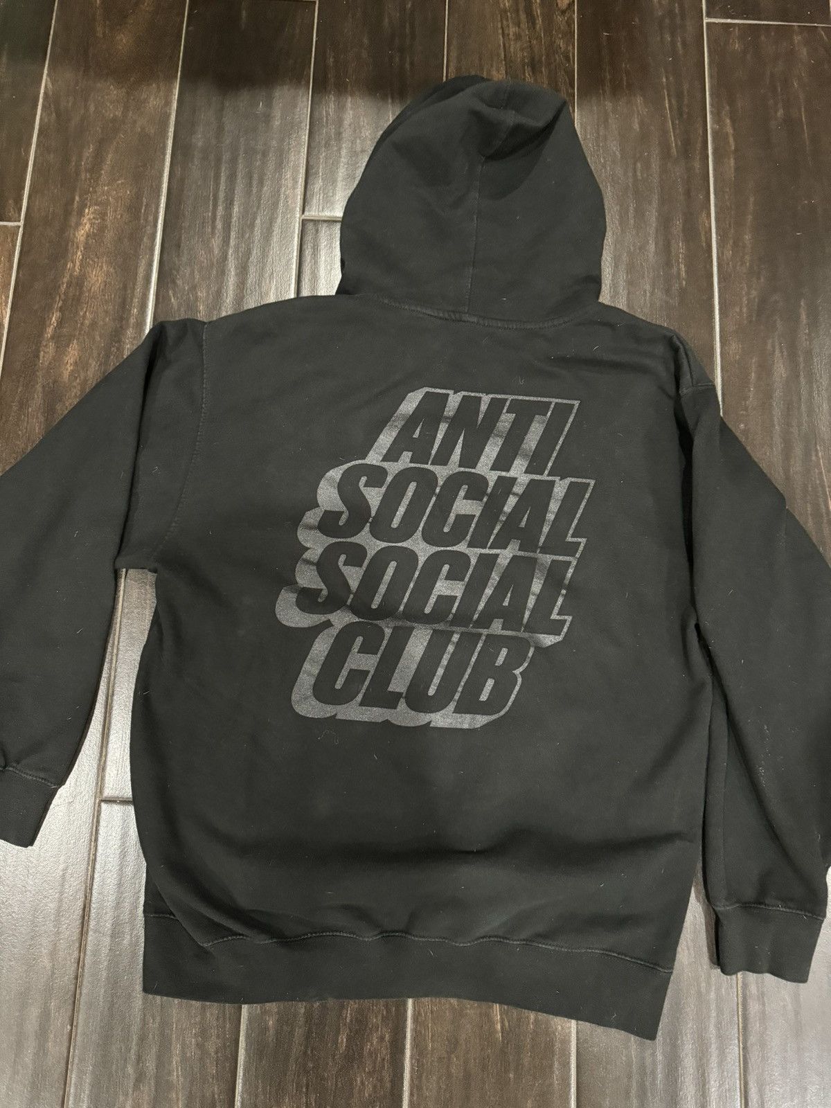Anti Social Social Club Anti Social Club Black on Black Hoodie Size US L / EU 52-54 / 3 - 3 Thumbnail