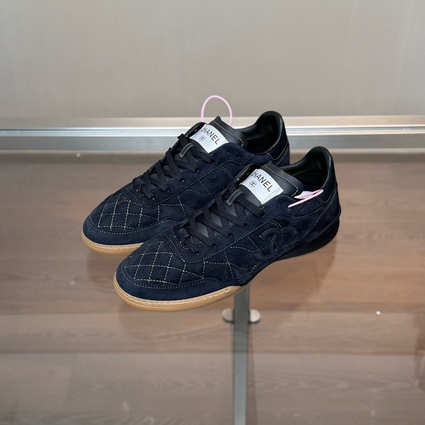 Chanel Chanel Suede Lowtop Sneakers us_12 Women Size US 12 / IT 42 - 1 Thumbnail