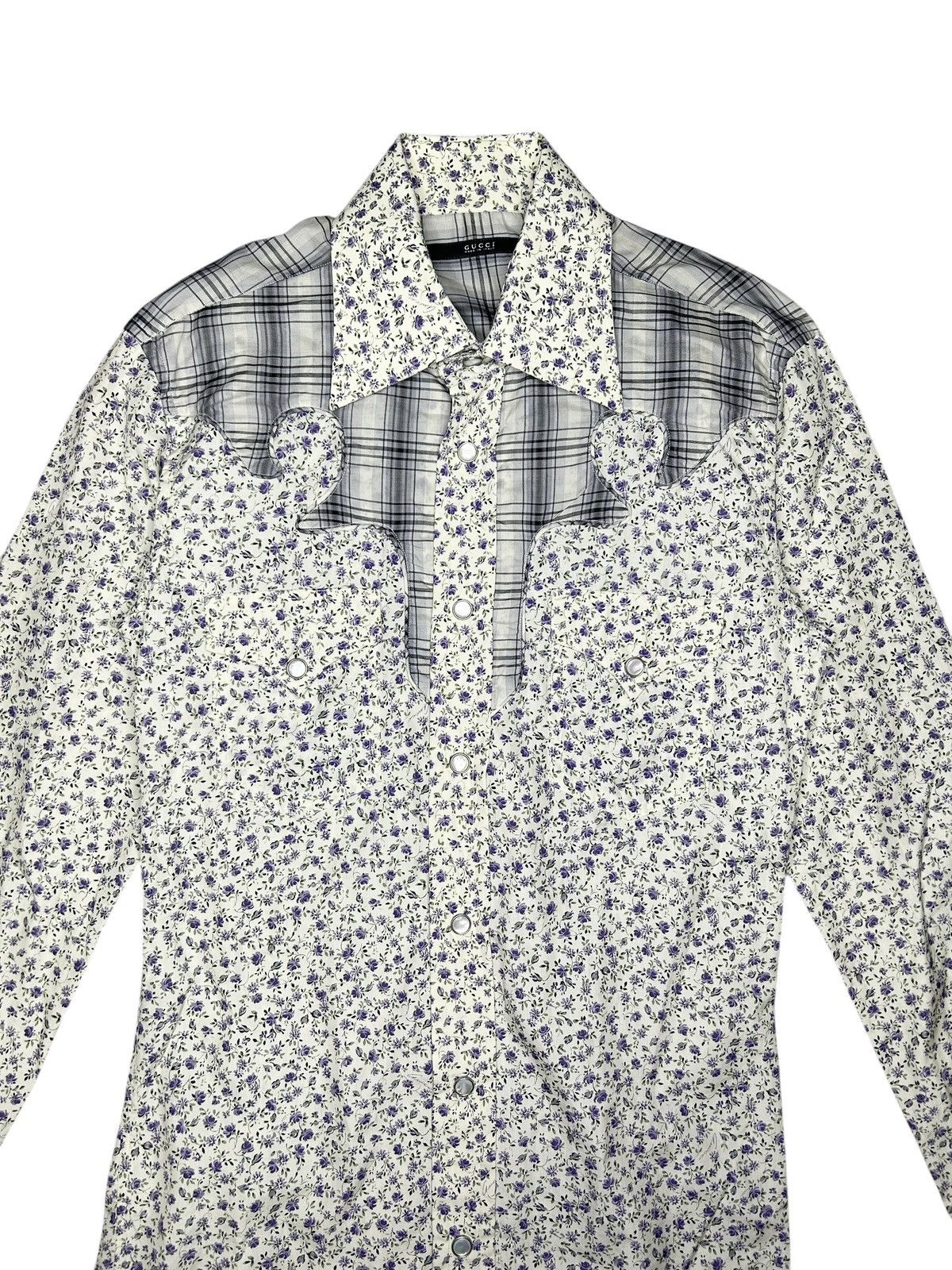 Gucci S/S 04 Floral Western Shirt Size US S / EU 44-46 / 1 - 4 Thumbnail