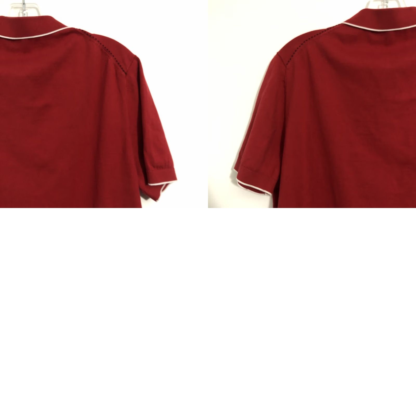 Carolina Herrera CH Carolina Herrera Red Polo Shirt Men L 100% Cotton Short Sleeve Shirt Polo Classic Casual Mens Size US L / EU 52-54 / 3 - 10 Thumbnail