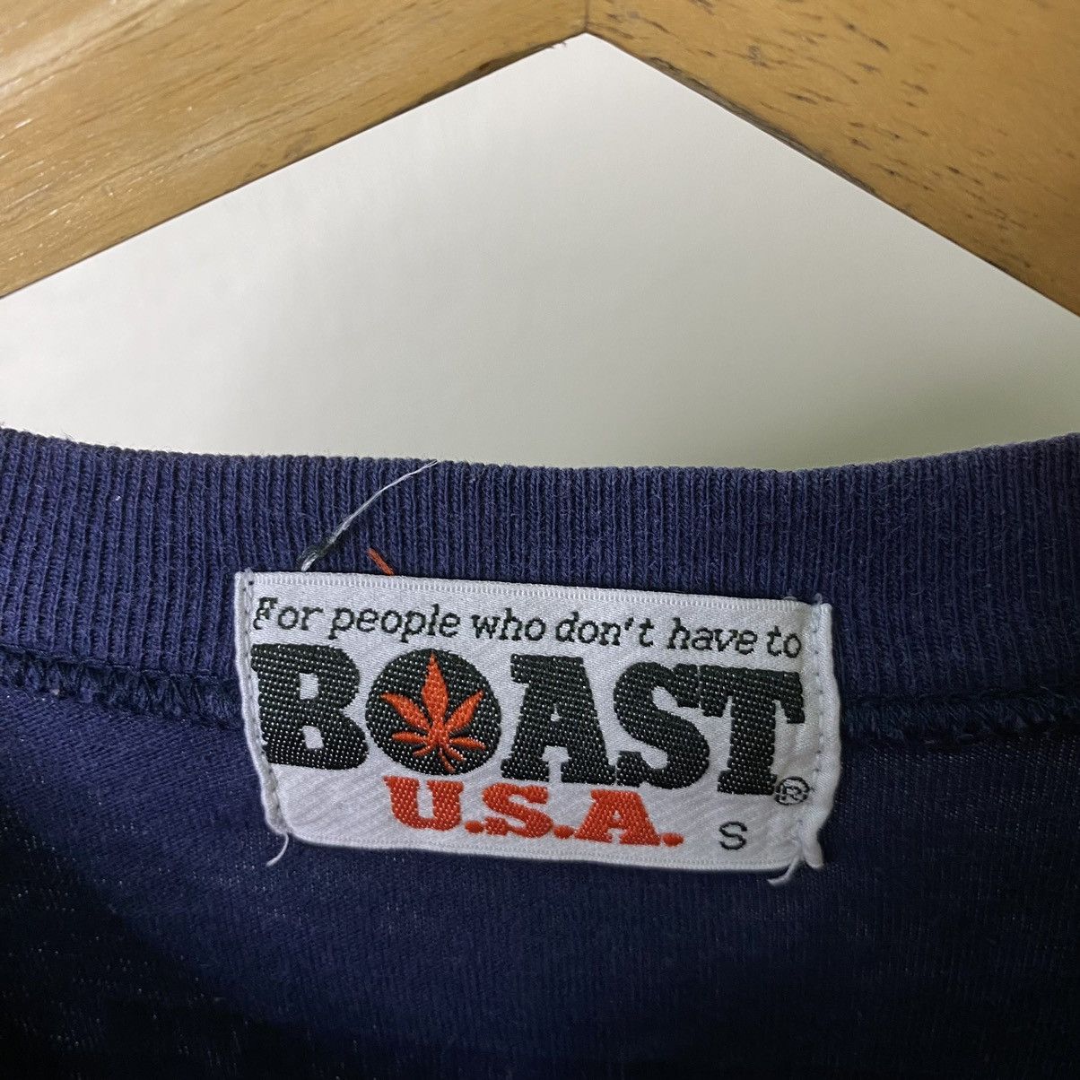 Vintage Vintage 1990s Marijuana Leaf Handle With Care Humor Tee Size US M / EU 48-50 / 2 - 3 Thumbnail