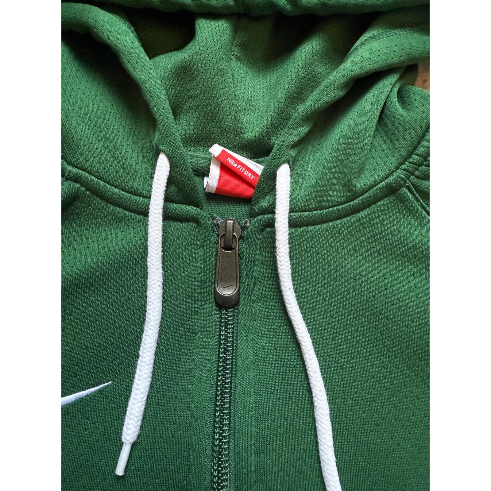 Nike Nike Team Fit Dry Long Sleeve Full Zip Hoodie Jacket Green Size L / US 10 / IT 46 - 6 Thumbnail