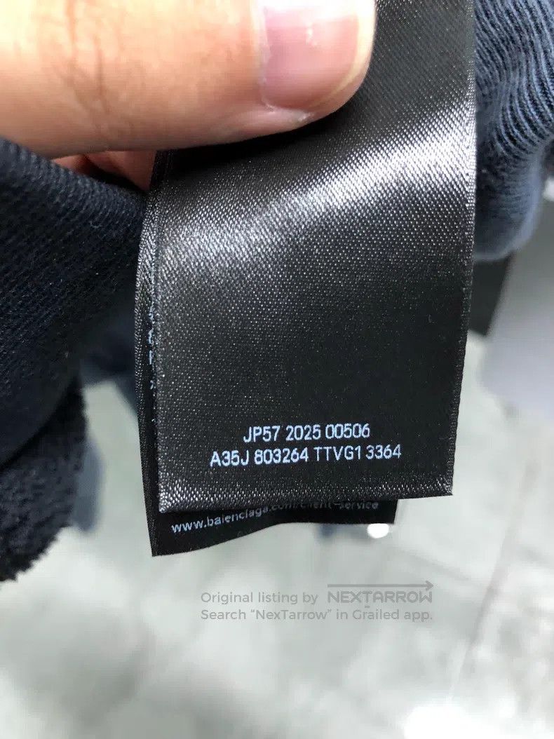 Balenciaga Balenciaga Embroidered Zip-Up Hooded Open-Front Sweater Ja Size US XL / EU 56 / 4 - 5 Thumbnail