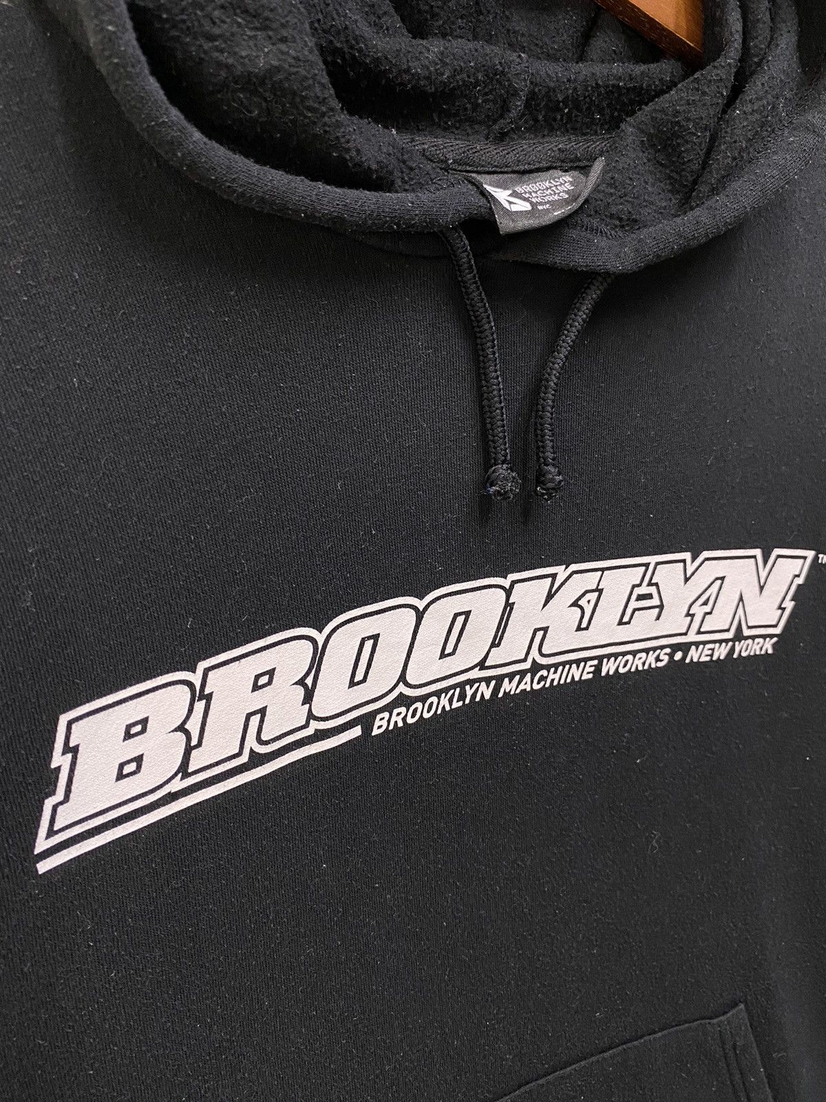 Brooklyn Industries Brooklyn Machine Works New York Hoodie Light Cotton Spellout Size US L / EU 52-54 / 3 - 6 Thumbnail