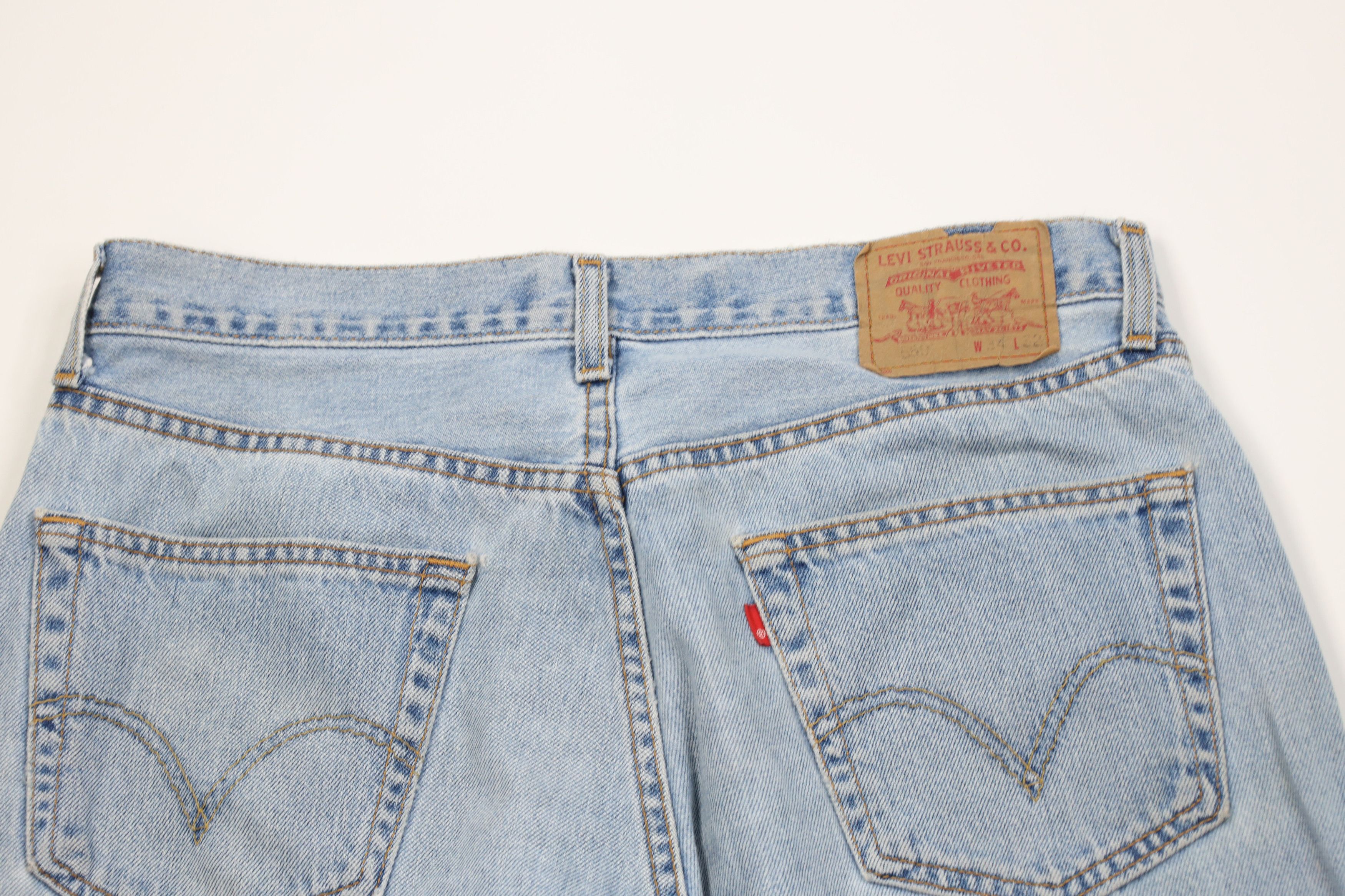 Levi's Vintage Y2K Levis 550 Relaxed Fit Denim Jeans Blue Cotton Size US 34 / EU 50 - 13 Thumbnail