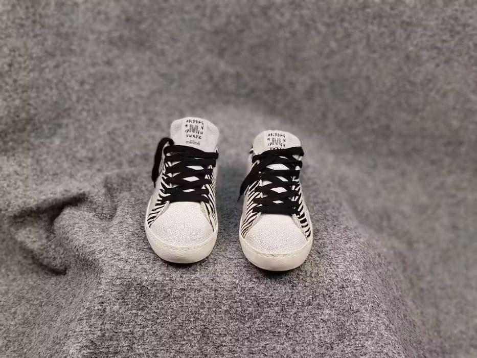 Designer Meline Italian Designer Premium Leather Mens Sneakers Size US 6 / EU 39 - 7 Thumbnail