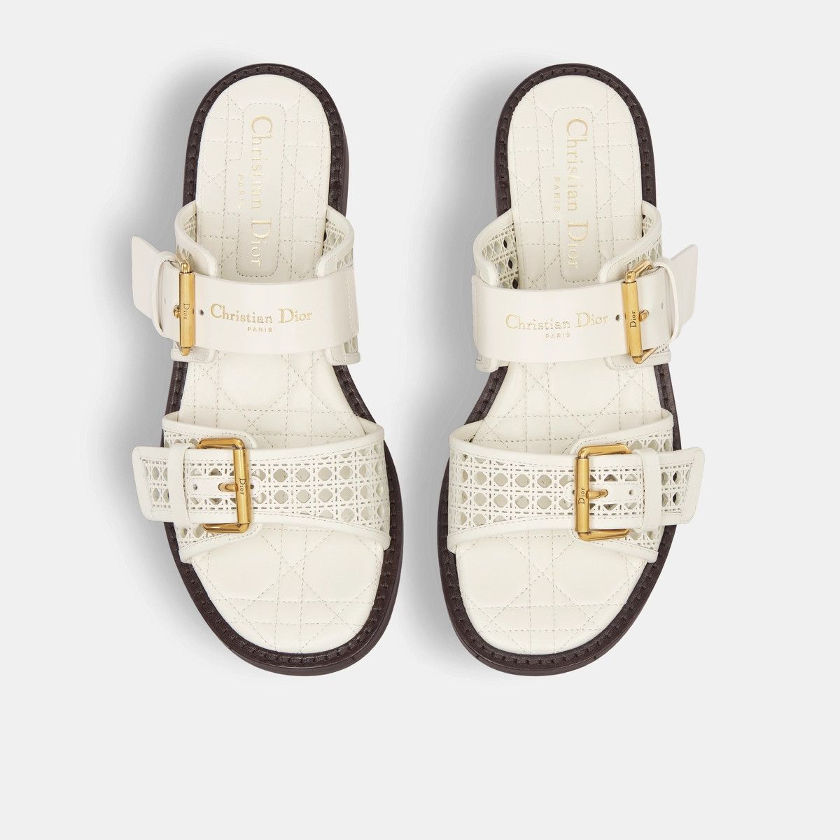 Dior o1w1db10326 D-Avenue Slide in White Size US 7 / IT 37 - 3 Thumbnail
