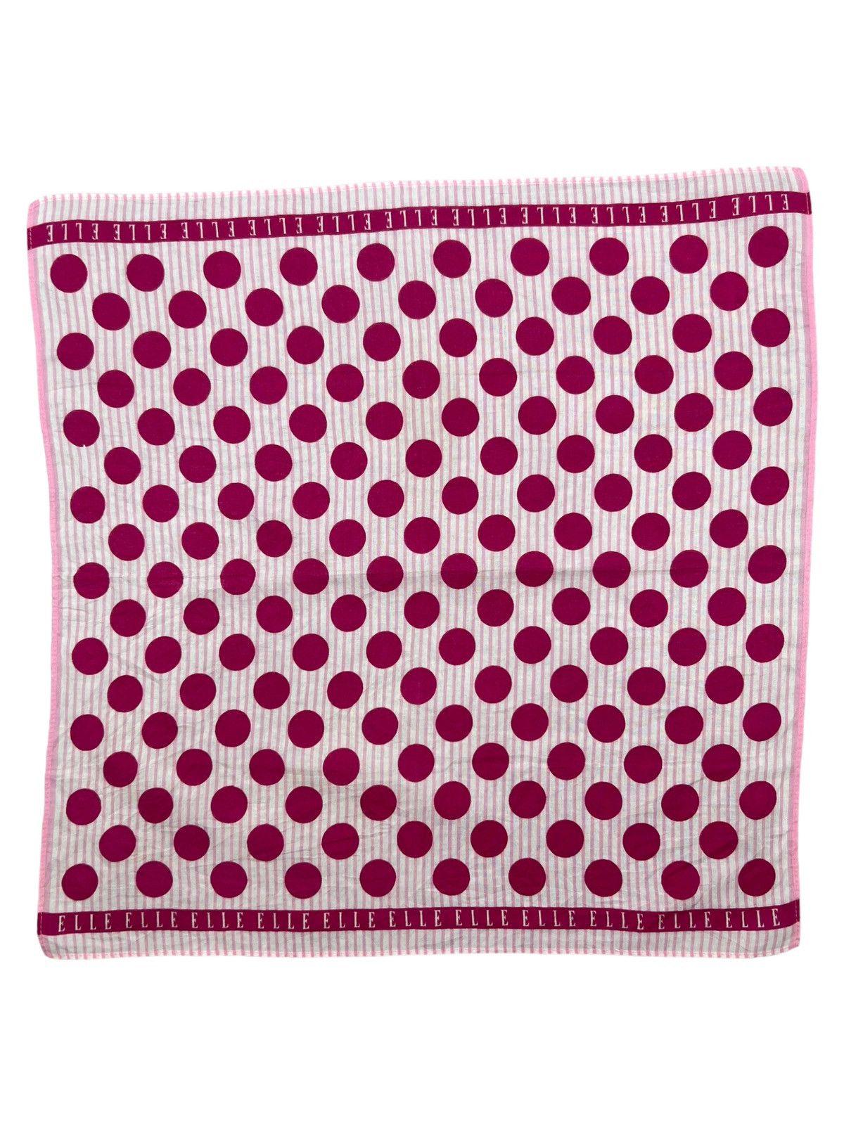 Japanese Brand Elle Handkerchief Neckerchief Bandana Pocketsquare Size ONE SIZE - 2 Thumbnail