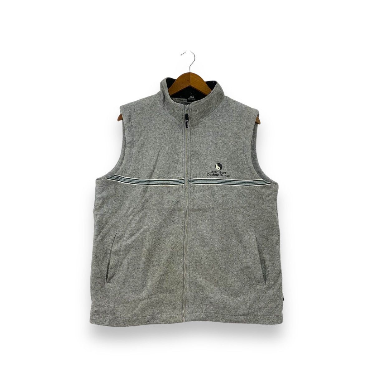 Vintage T&C SURF DESIGNS HAWAII Aloha Fleece Jacket Vest