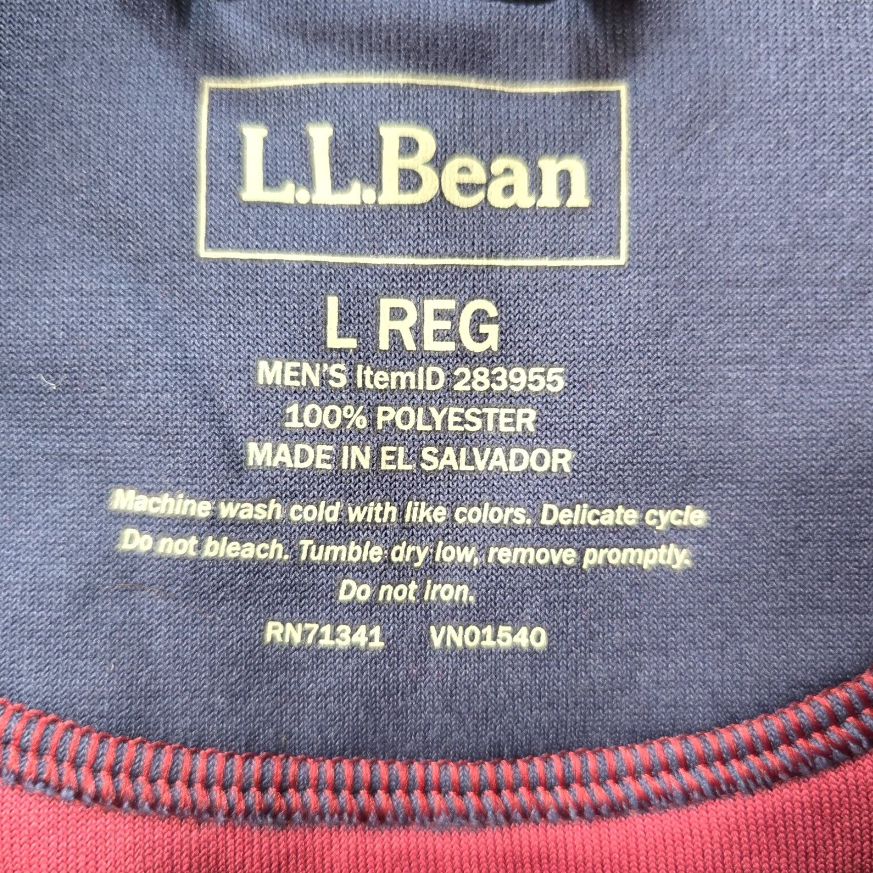 Vintage LL Bean Mens Large Red Fleece 1/4 Zip Performance Long Sleeve Shirt Sweatshirt Pullover Outdoor Classic Men’s Crewneck Zip Mock Neck Size US L / EU 52-54 / 3 - 5 Thumbnail