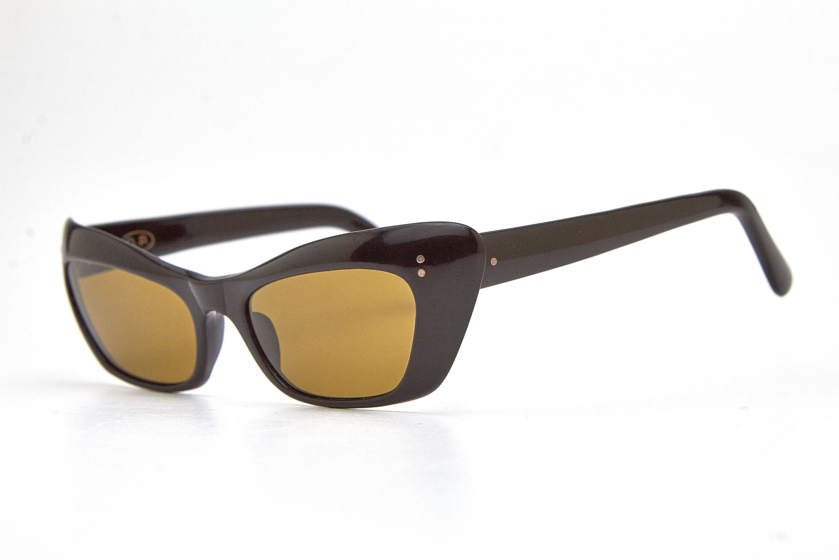 Vintage black chunky sunglasses OP vintage specs retro 60s Size ONE SIZE - 2 Thumbnail