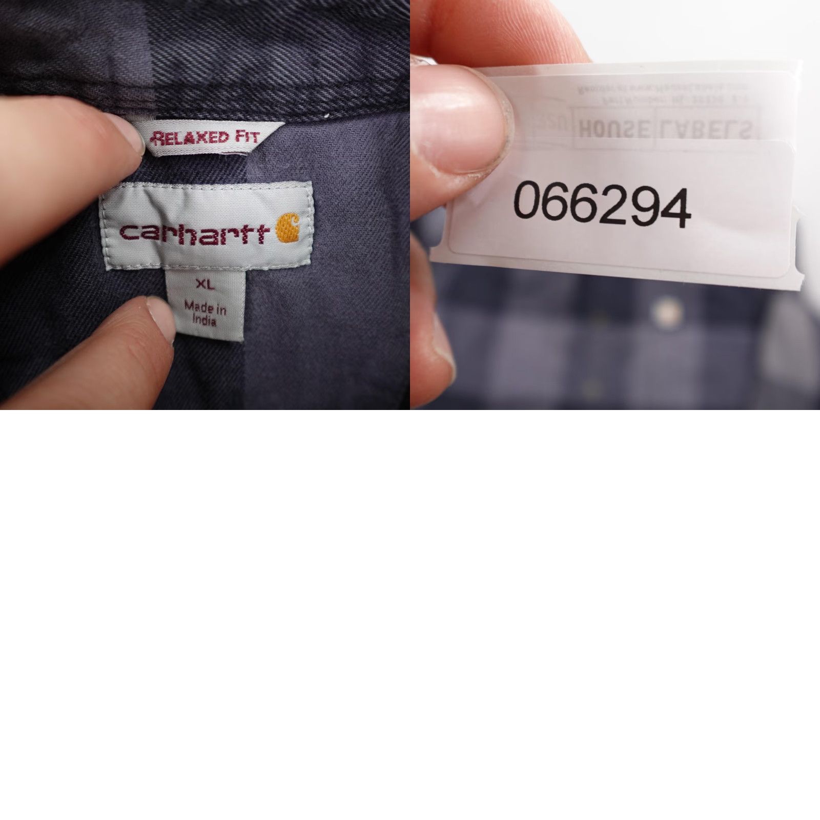 Carhartt VINTAGE Carhartt Jacket Mens XL Gray Buffalo Plaid Fleece Lined Flannel Shirt Shacket Size US XL / EU 56 / 4 - 9 Thumbnail