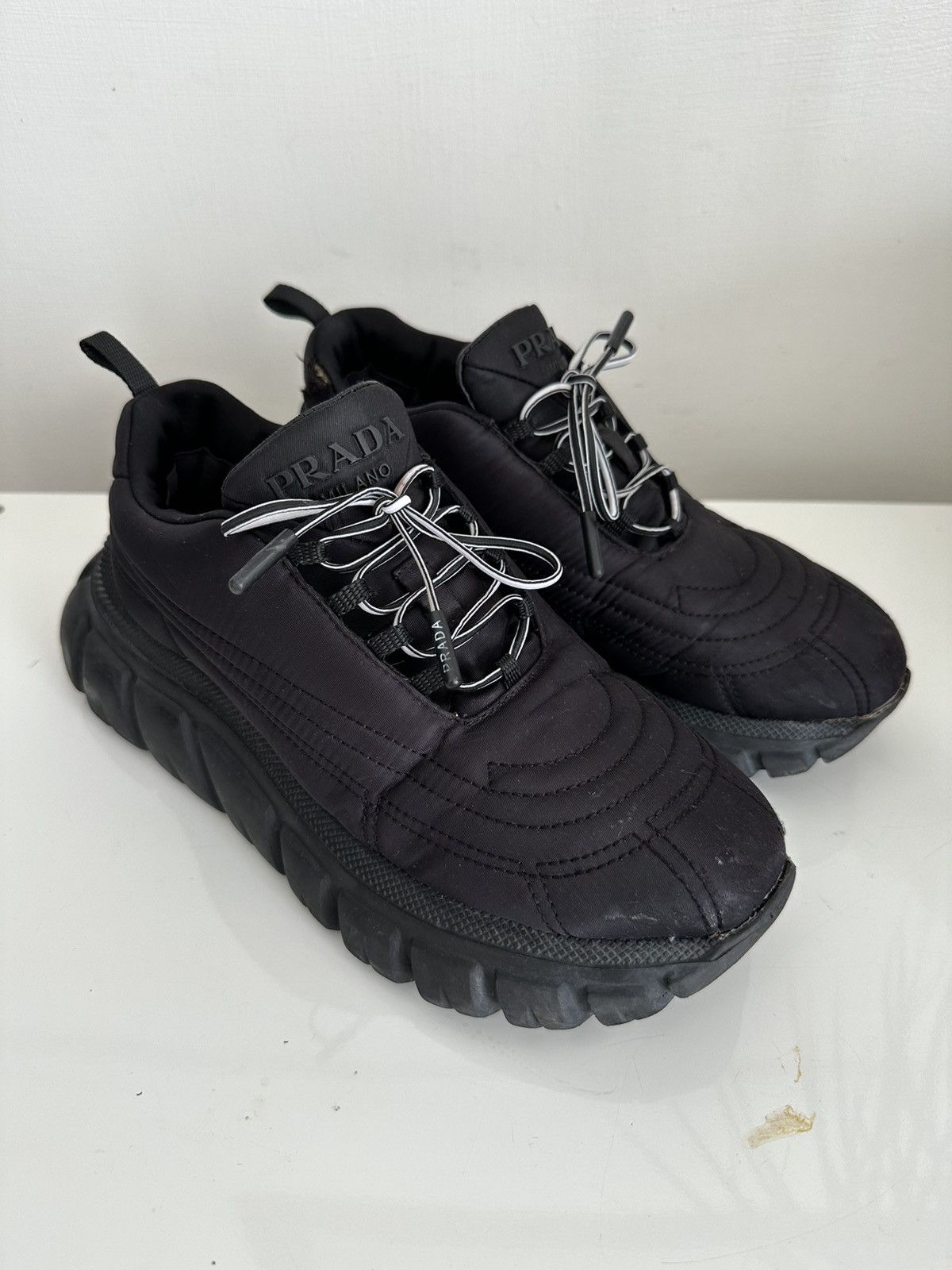 Prada Prada Rush Gabarine Black Nylon Trainers Women’s size 8 Size US 8 / IT 38 - 2 Thumbnail