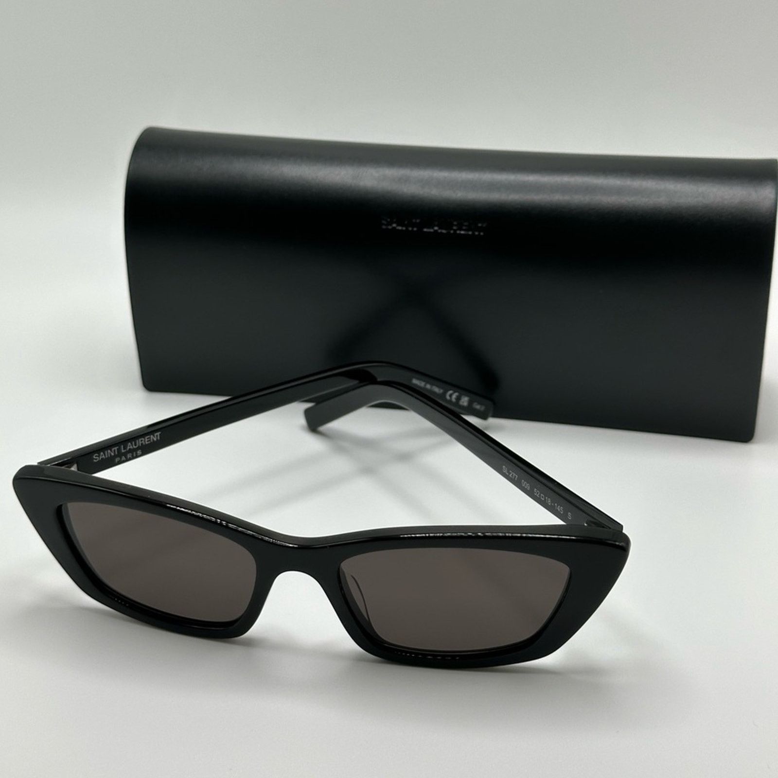 Saint Laurent Paris NEW YSL Saint Laurent Sunglasses SL 277 009 Black Unisex Size ONE SIZE - 13 Thumbnail