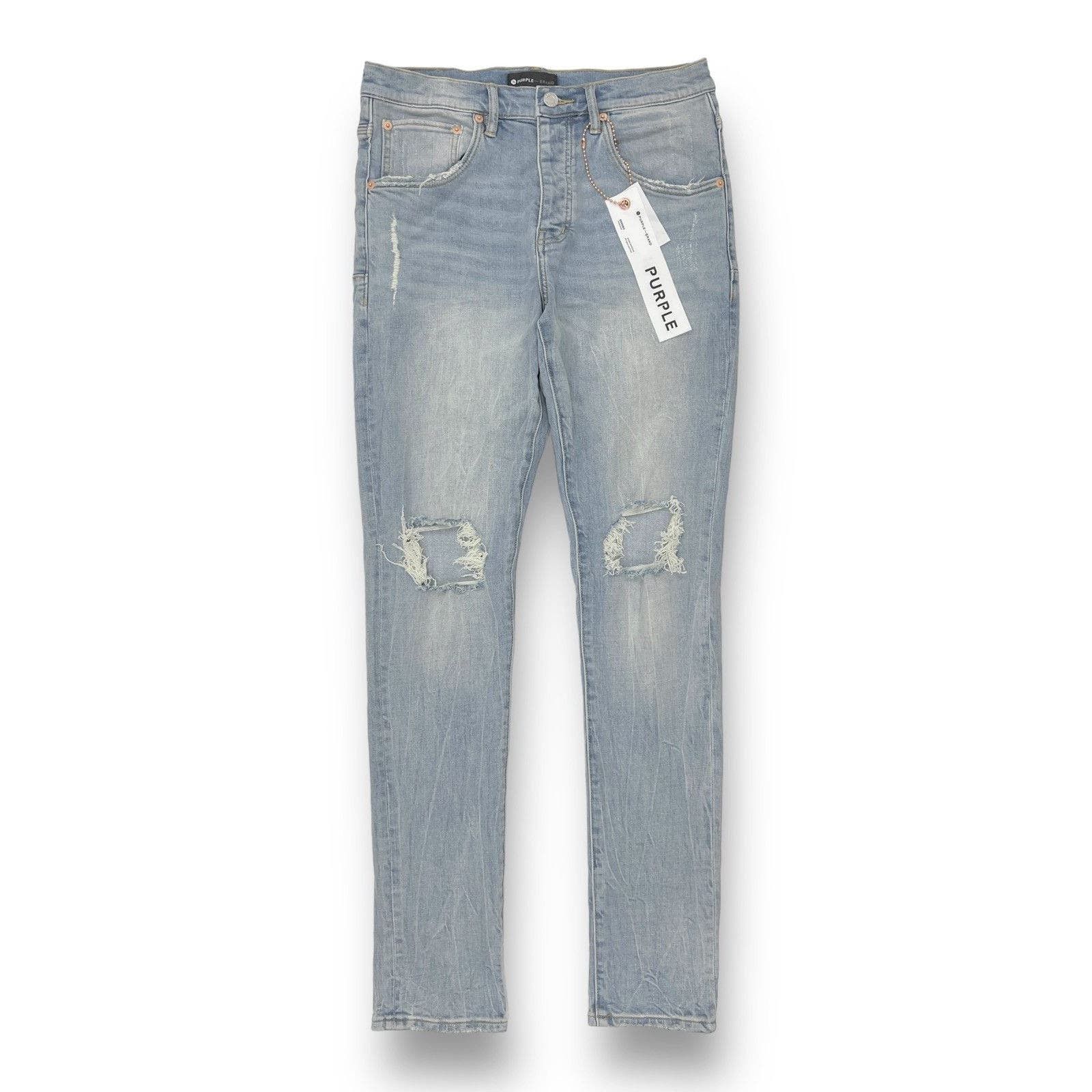 image of Purple P002- Light Indigo Blowout in Blue, Men's (Size 33)