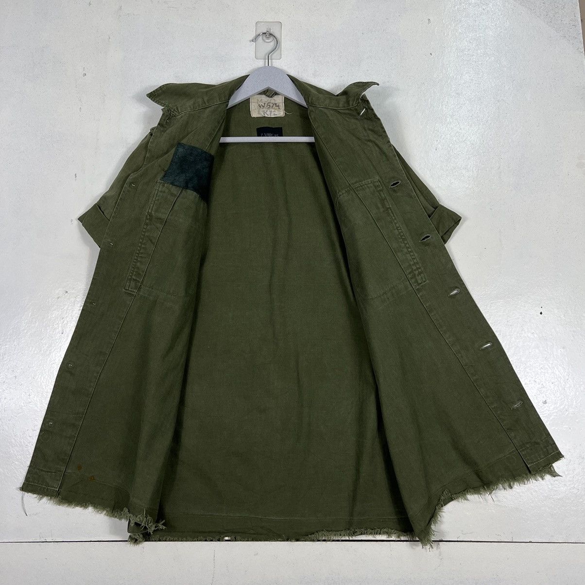 Designer × Vintage 🔥 VINTAGE REWORK Z VARGAS HBT MILITARY SHIRTS JACKET Size US M / EU 48-50 / 2 - 11 Thumbnail