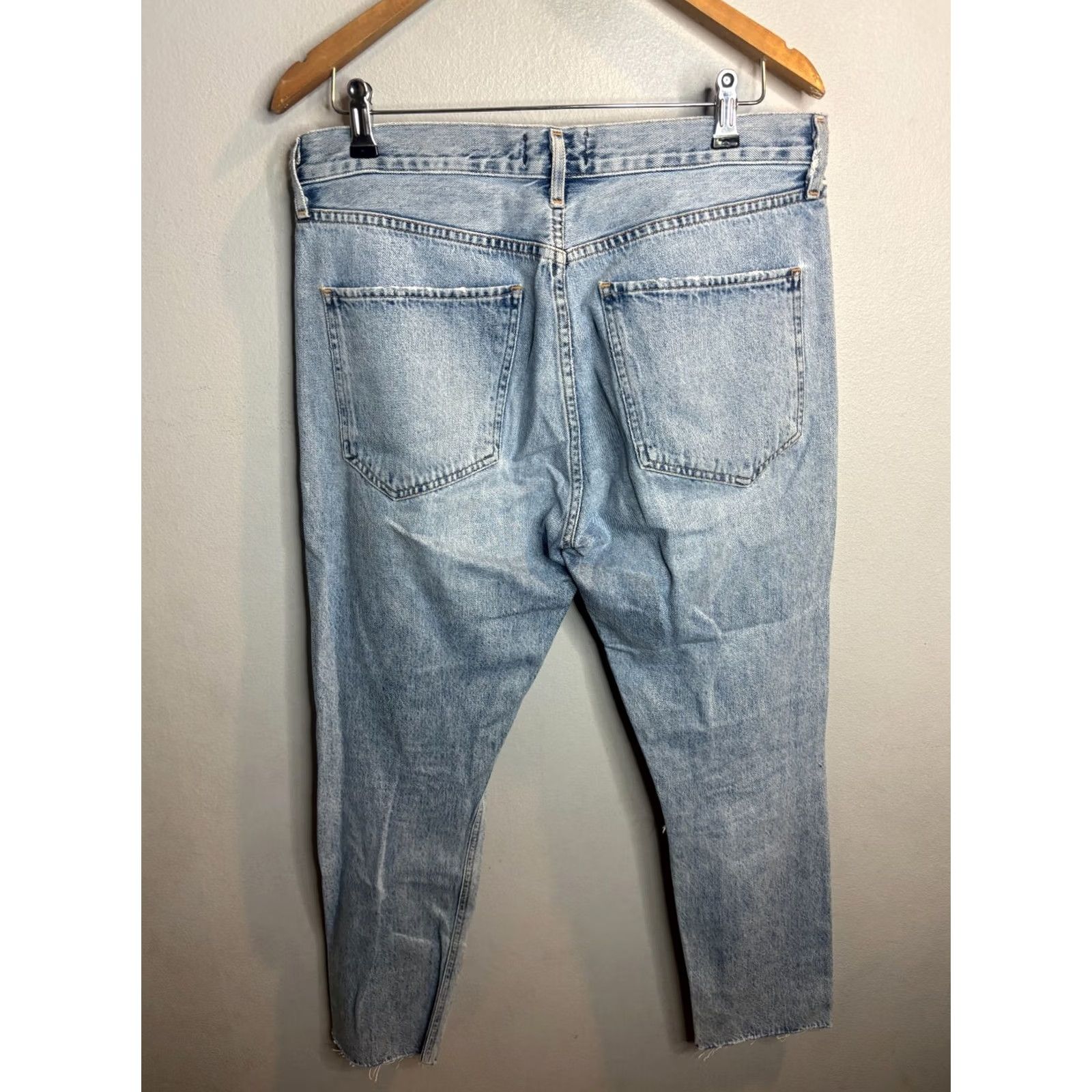Agolde Agolde Womens Jamie Jeans Size 29 Blue Denim Destroyed High Rise Ankle Shakedown 90s Bohemian City Size 29" - 5 Thumbnail