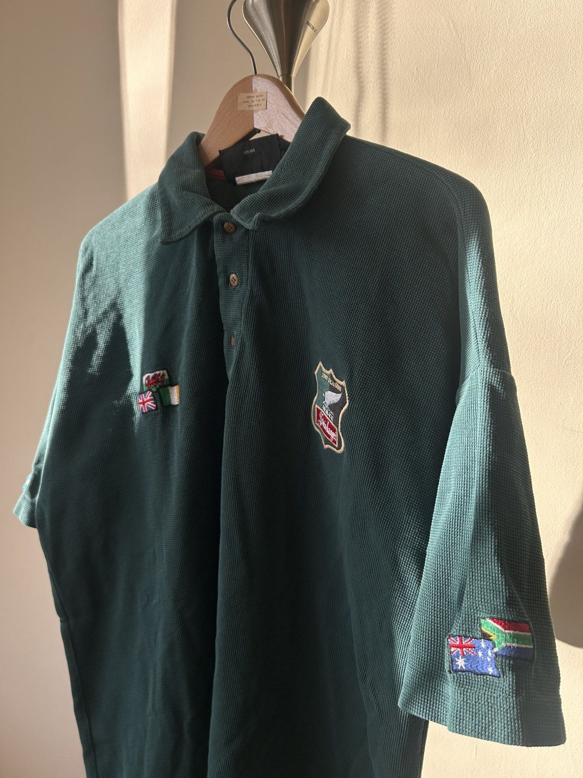 Canterbury of New Zealand Vintage 90s Canterbury All Blacks Steinlager Rugby Polo Size US L / EU 52-54 / 3 - 2 Thumbnail